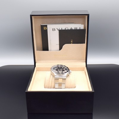27097121g - BULGARI Armbandchronograph Diagono Calibro 303 Referenz DG 42 S CH, Automatik, ...
