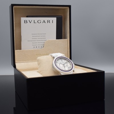 27097122i - BULGARI Diagono auf 500 Stück limitierter Armbandchronograph mit Amethysten & Diamanten ...