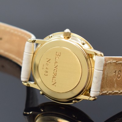 27097127e - BLANCPAIN Villeret Herrenarmbanduhr mit Vollkalender in GG 750/000, Automatik, 3 -teil. ...