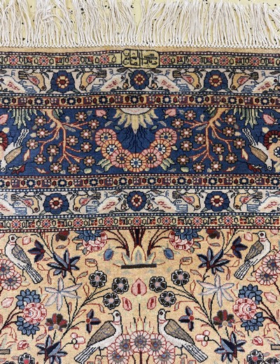 27097170i - Kashan#´Dabir-Sanayeh#´, Persia, signed, early20th century, corkwool on cotton, approx. ...