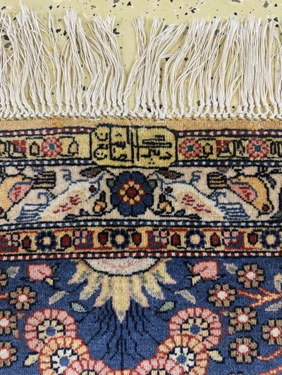 27097170j - Kashan#´Dabir-Sanayeh#´, Persia, signed, early20th century, corkwool on cotton, approx. ...