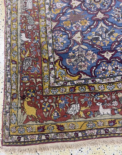 27097183g - Tehran antique, Persia, early 20th century, wool on cotton, approx. 288 x 200 cm, ...