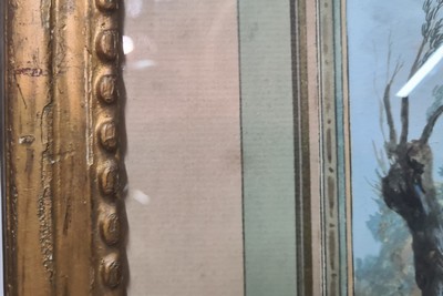 27097199d - Monogrammist R.R., datiert 1772, 2 kleine Gouachen mit Chinoiserien, Pagoden und ...