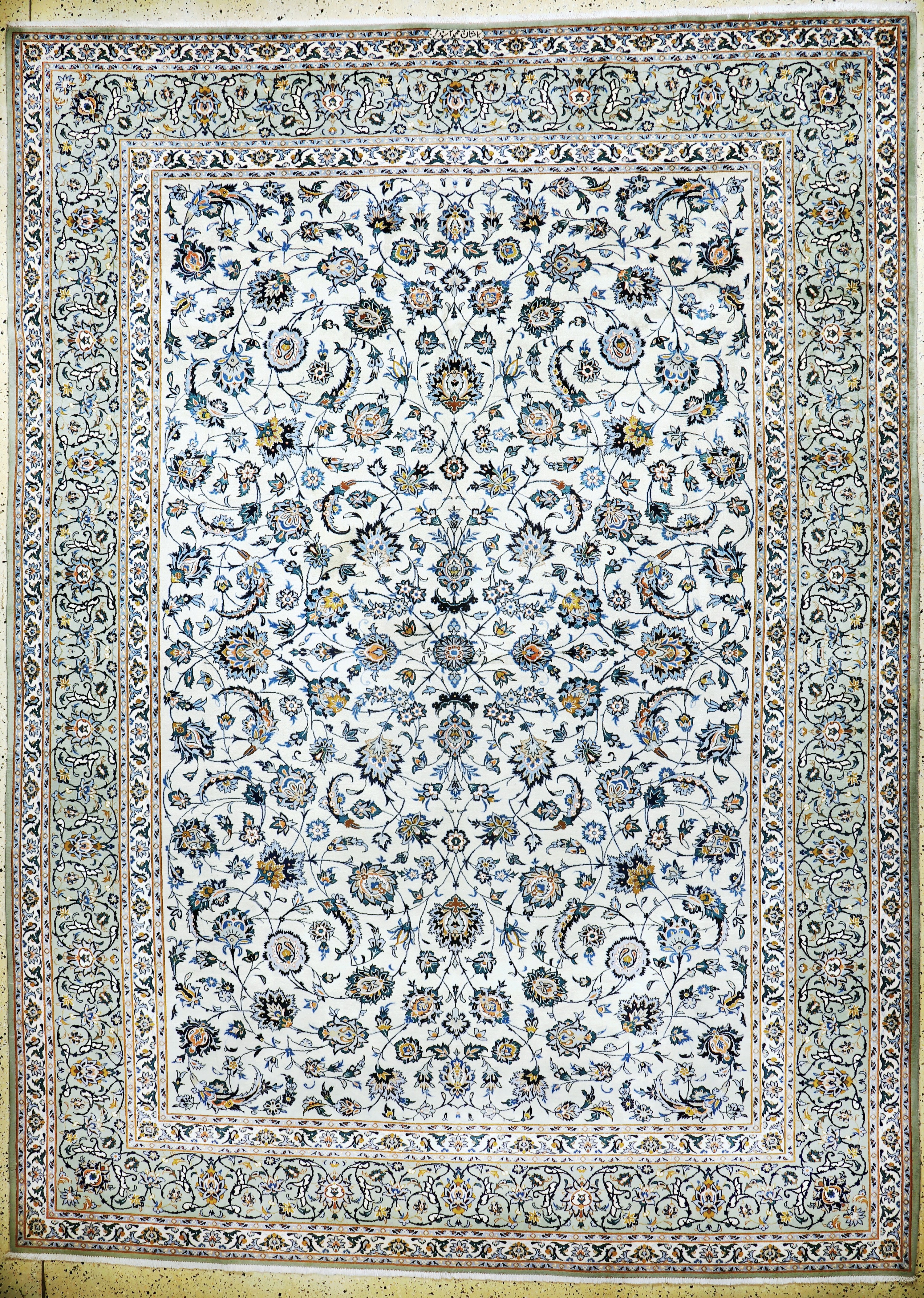 Image 27097225 - Keschan alt signiert, Persien, Mitte 20.Jhd, Wolle auf Baumwolle, ca. 400 x 285 cm,EHZ: ...