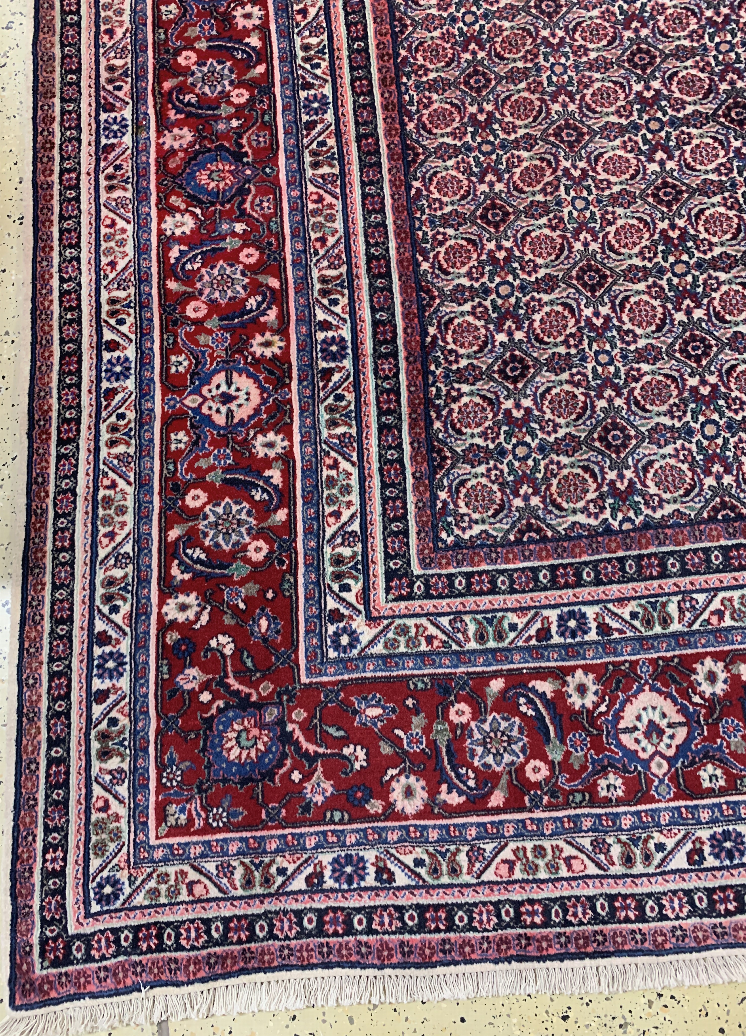 Detail b: Bidjar alt, Persien, Anfang 20.Jhd, Wolle auf Baumwolle, ca. 410 x 303 cm, EHZ: 1-2