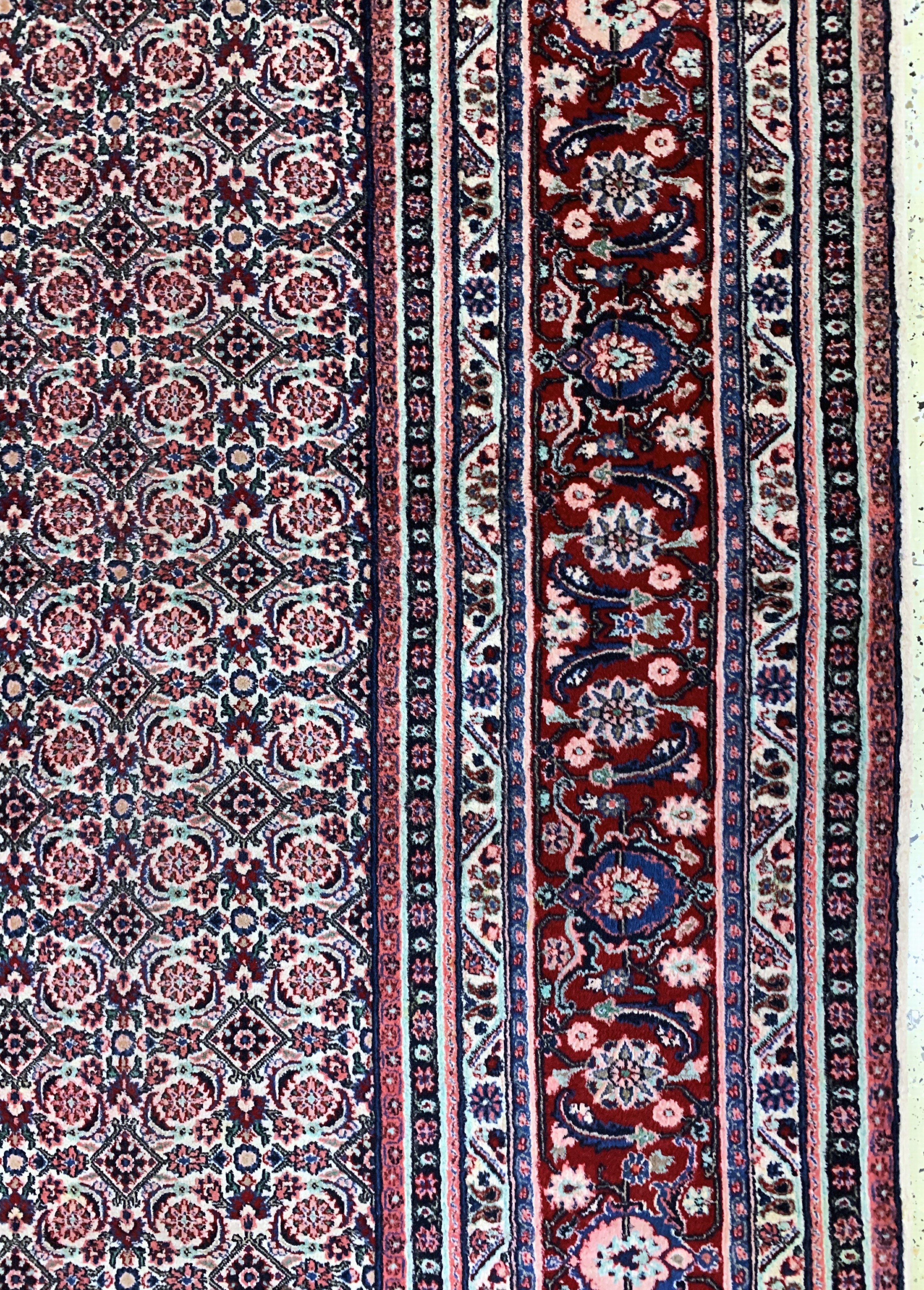 Detail e: Bidjar alt, Persien, Anfang 20.Jhd, Wolle auf Baumwolle, ca. 410 x 303 cm, EHZ: 1-2