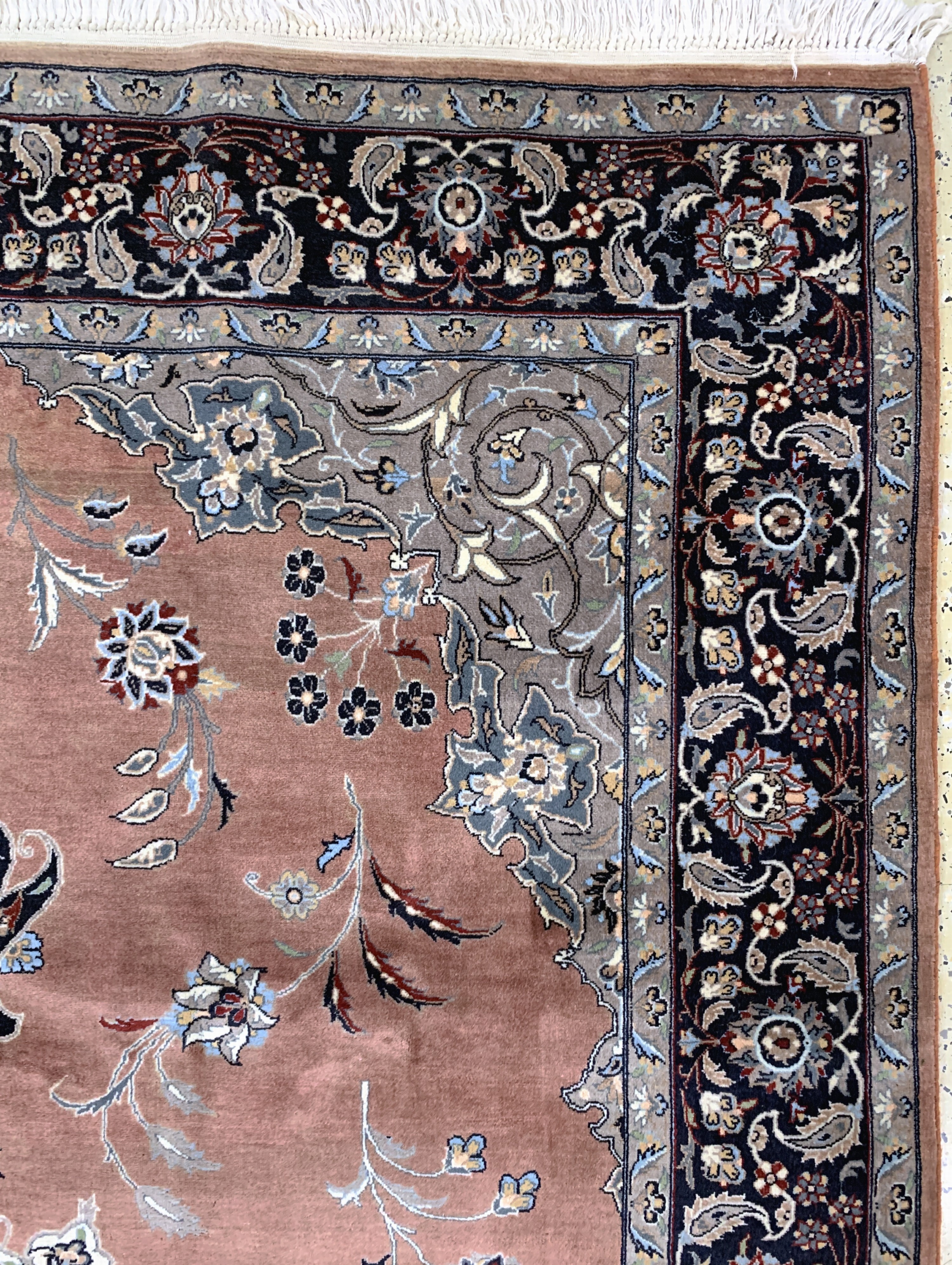Detail f: Lahor Kork fein, Pakistan, Ende 20.Jhd, Korkwolle, ca. 285 x 185 cm, EHZ: 2