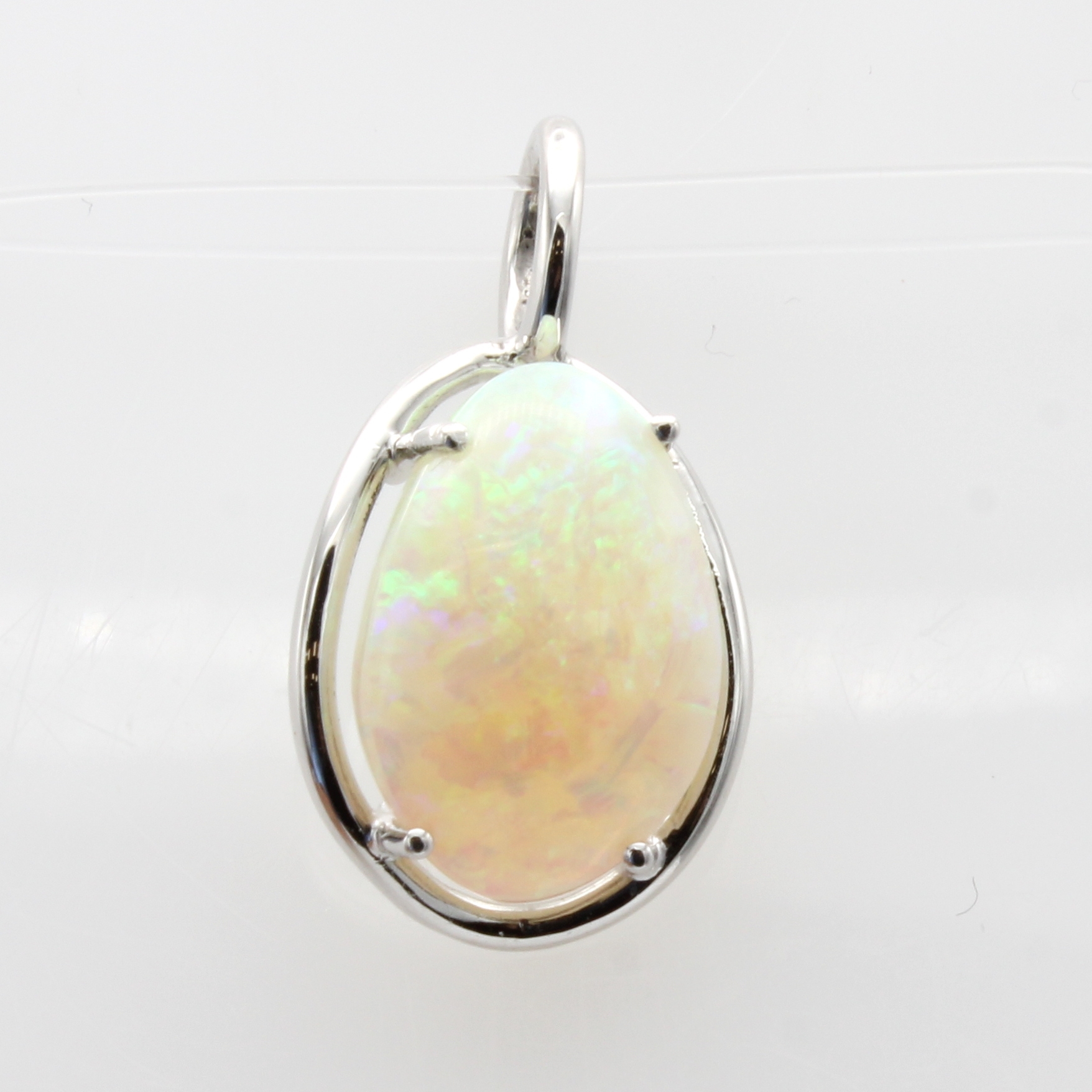Image 27097237 - Anhänger mit Opal, WG 750/000, Opal ca. 6.64ct Schätzpreis: 2700, - EUR