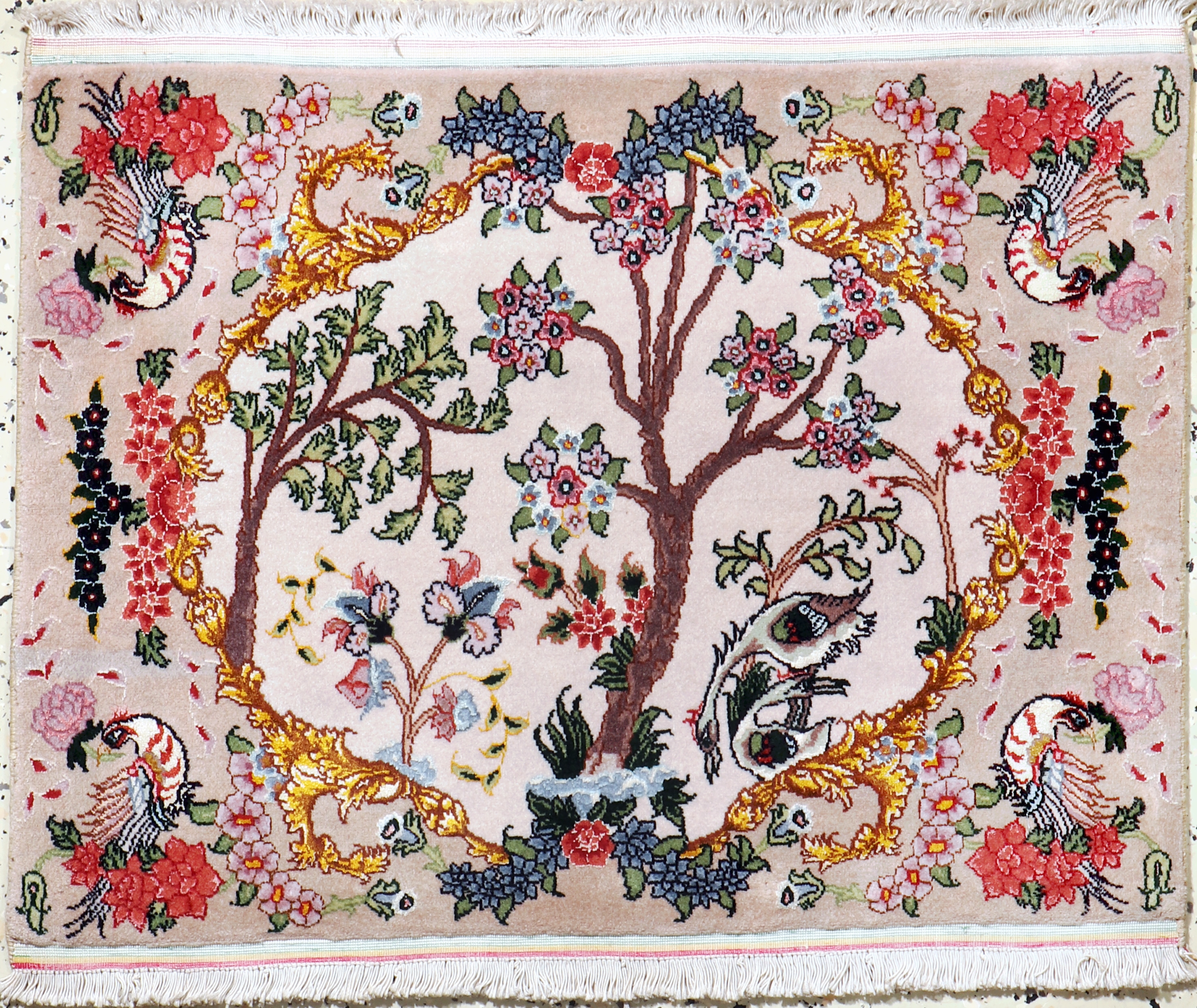 Image 27097244 - Täbriz fein, Persien, Neuwertig, Korkwolle mit Seide, ca. 74 x 58 cm Schätzpreis: ...