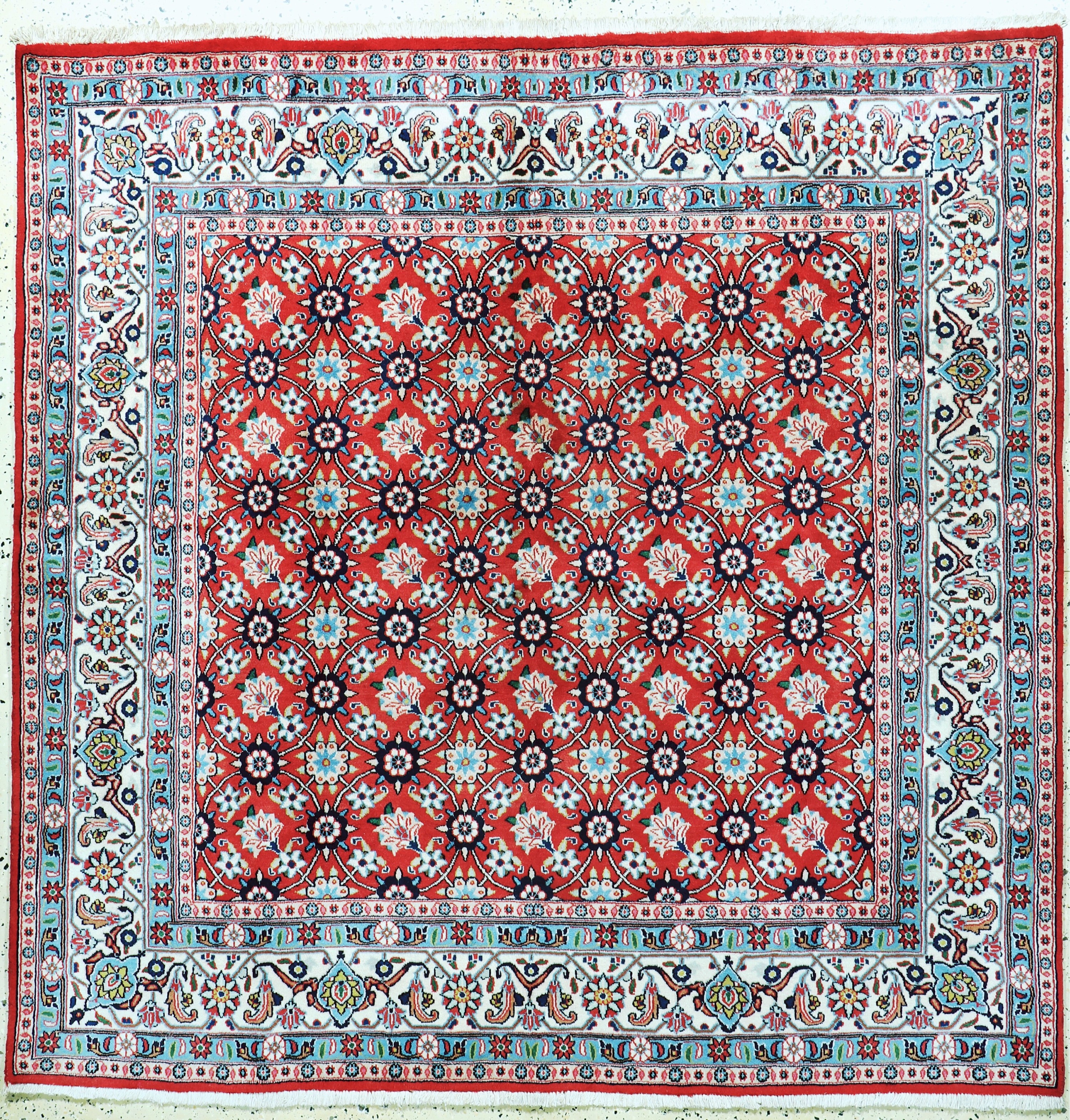 Image 27097278 - Weramin, Persien, Ende 20.Jhd, Wolle auf Baumwolle, ca. 196 x 194 cm, EHZ: 2, (kleine ...