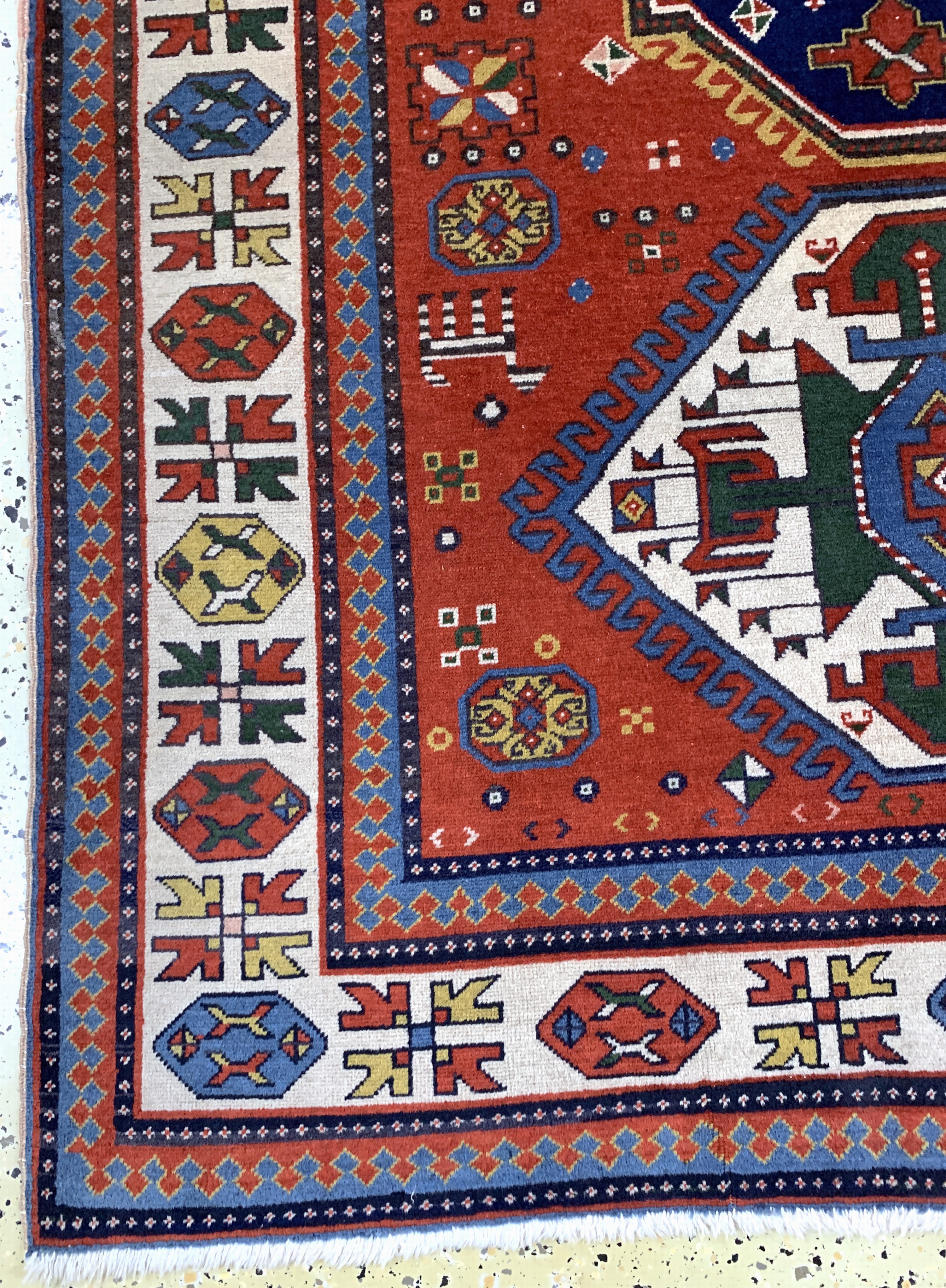 Detail b: Eriwan, Rußland, Mitte 20.Jhd, Wolle auf Baumwolle, ca. 215 x 140 cm, EHZ: 2