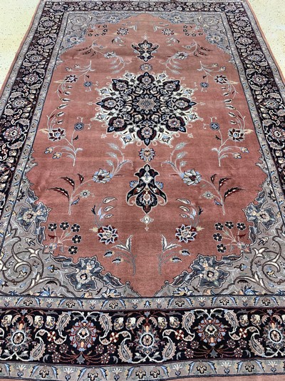 27097233g - Lahor Kork fein, Pakistan, Ende 20.Jhd, Korkwolle, ca. 285 x 185 cm, EHZ: 2 ...