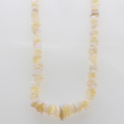 27097254a - Opalkette, Magnetschl. 925er Silber, Opalsplitter, Herkunft: Australien (Coober Pedy), ...