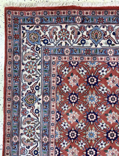 27097278c - Weramin, Persien, Ende 20.Jhd, Wolle auf Baumwolle, ca. 196 x 194 cm, EHZ: 2, (kleine ...