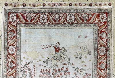27097280a - Hereke Seide, China, Mitte 20.Jhd, reine Naturseide, ca. 123 x 77 cm, EHZ: 2 ...