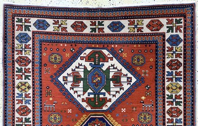 27097292d - Eriwan, Rußland, Mitte 20.Jhd, Wolle auf Baumwolle, ca. 215 x 140 cm, EHZ: 2 ...