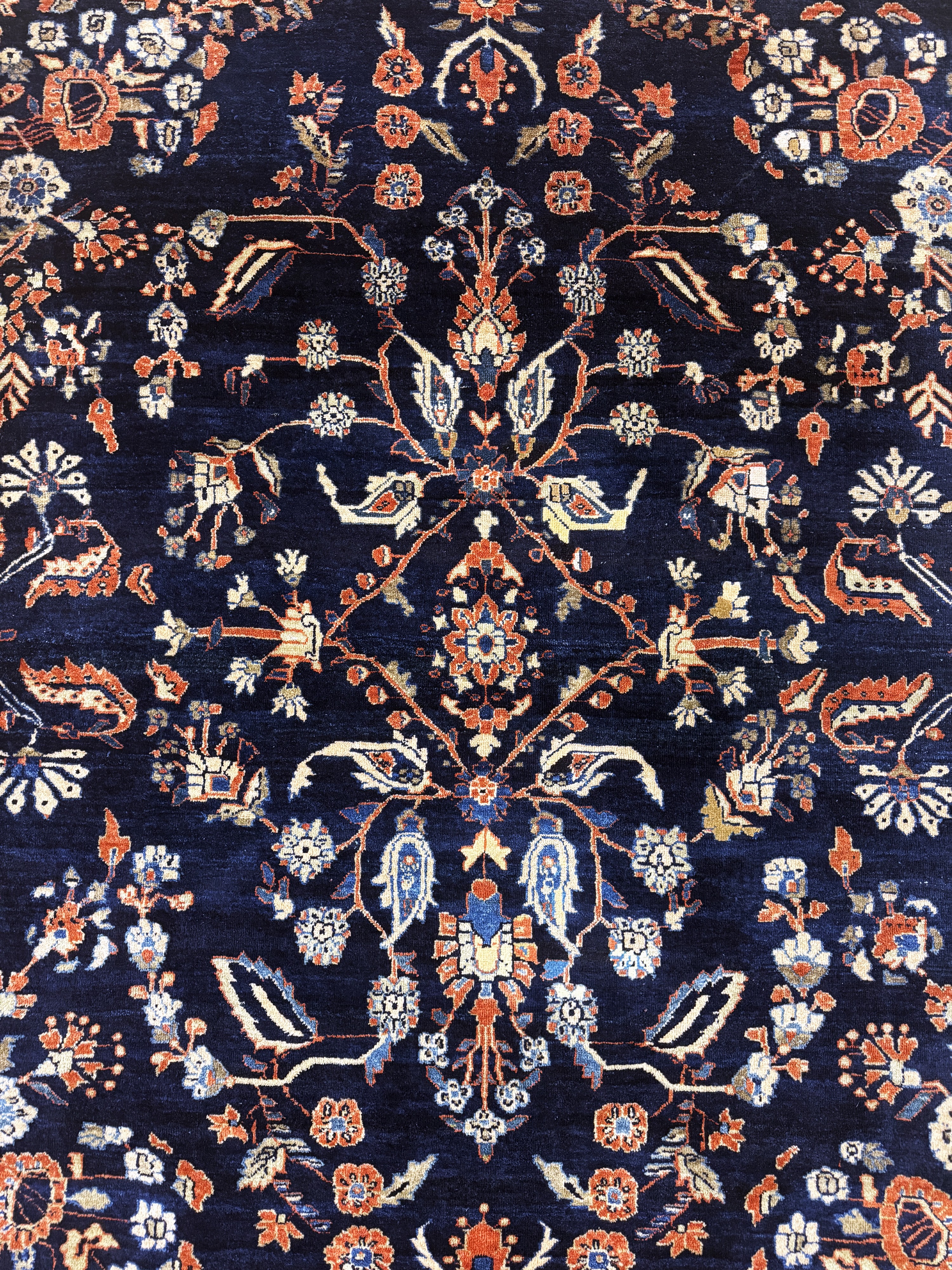 Detail e: Sarogh"Mohajeran"antik, Persien, um 1900, Wolle auf Baumwolle, ca. 360 x 275 cm, EHZ: 2