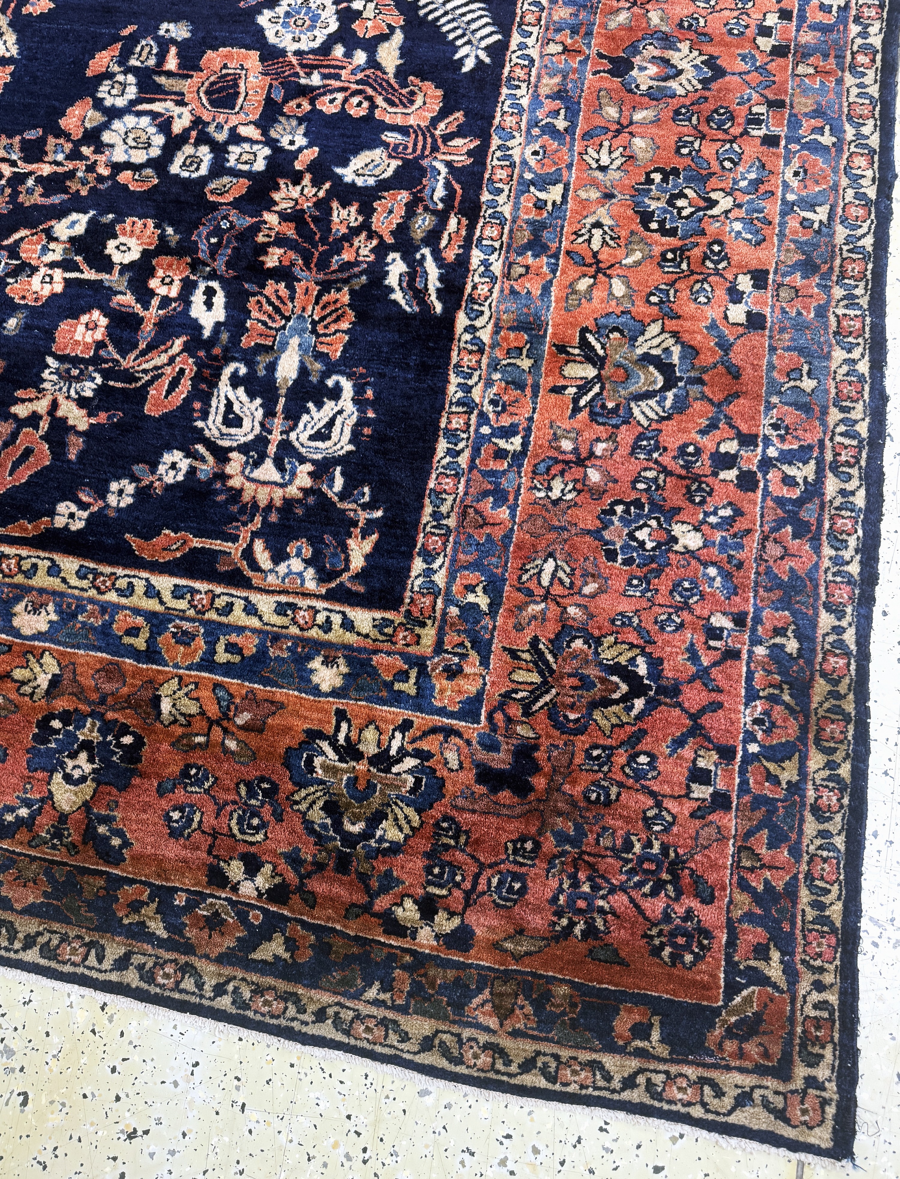 Detail g: Sarogh"Mohajeran"antik, Persien, um 1900, Wolle auf Baumwolle, ca. 360 x 275 cm, EHZ: 2