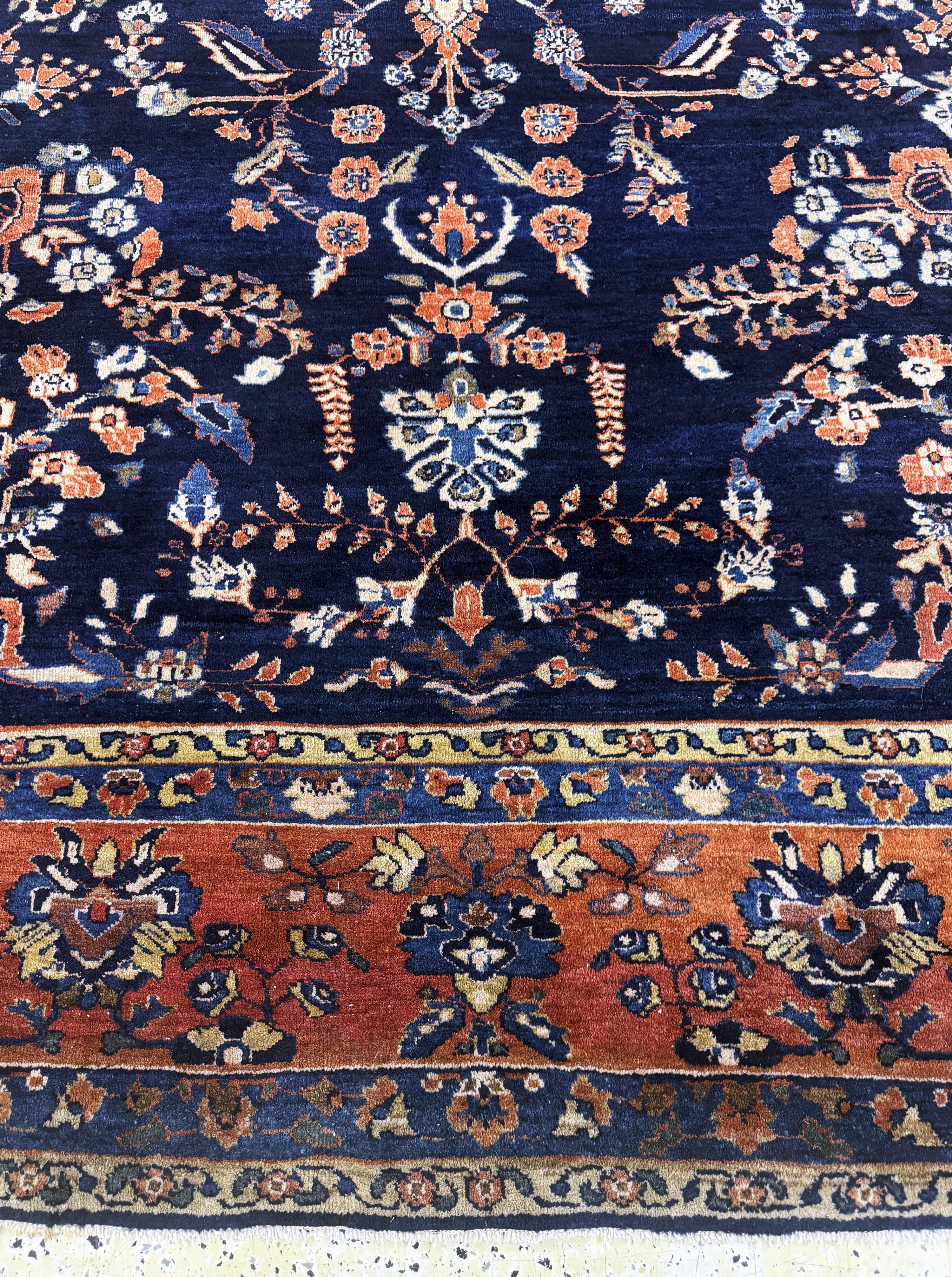 Detail h: Sarogh"Mohajeran"antik, Persien, um 1900, Wolle auf Baumwolle, ca. 360 x 275 cm, EHZ: 2