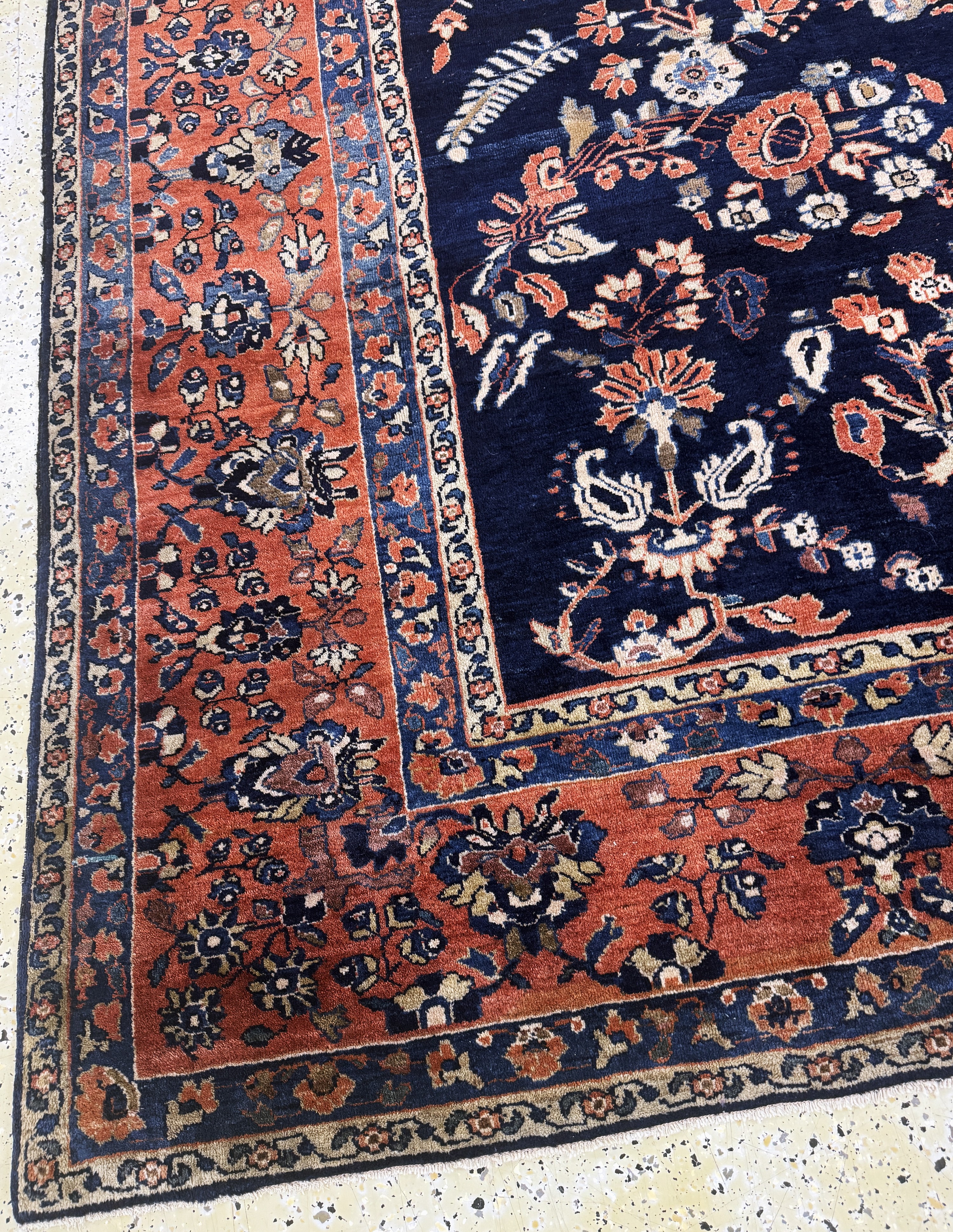 Detail i: Sarogh"Mohajeran"antik, Persien, um 1900, Wolle auf Baumwolle, ca. 360 x 275 cm, EHZ: 2