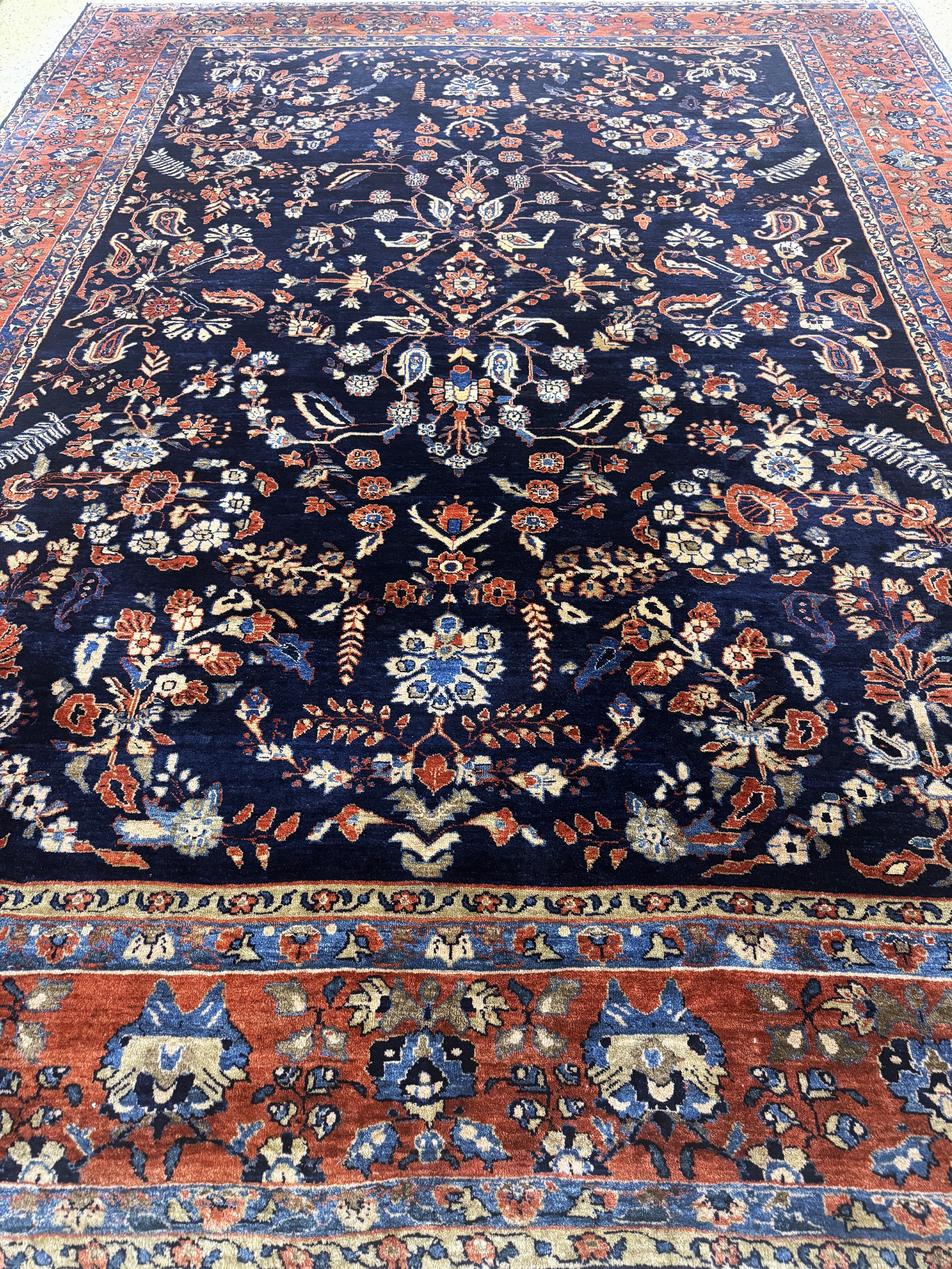 Detail k: Sarogh"Mohajeran"antik, Persien, um 1900, Wolle auf Baumwolle, ca. 360 x 275 cm, EHZ: 2