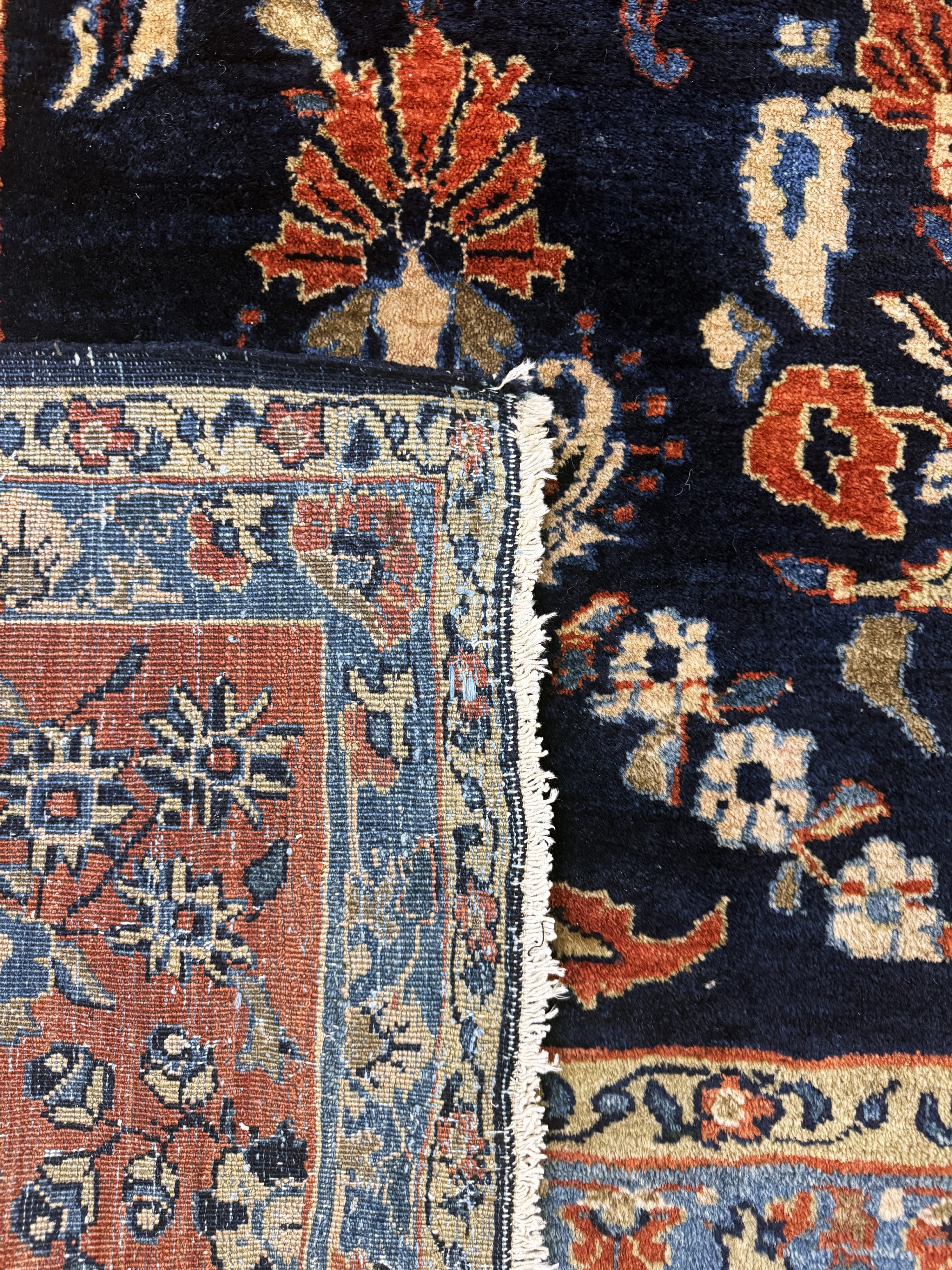 Detail l: Sarogh"Mohajeran"antik, Persien, um 1900, Wolle auf Baumwolle, ca. 360 x 275 cm, EHZ: 2