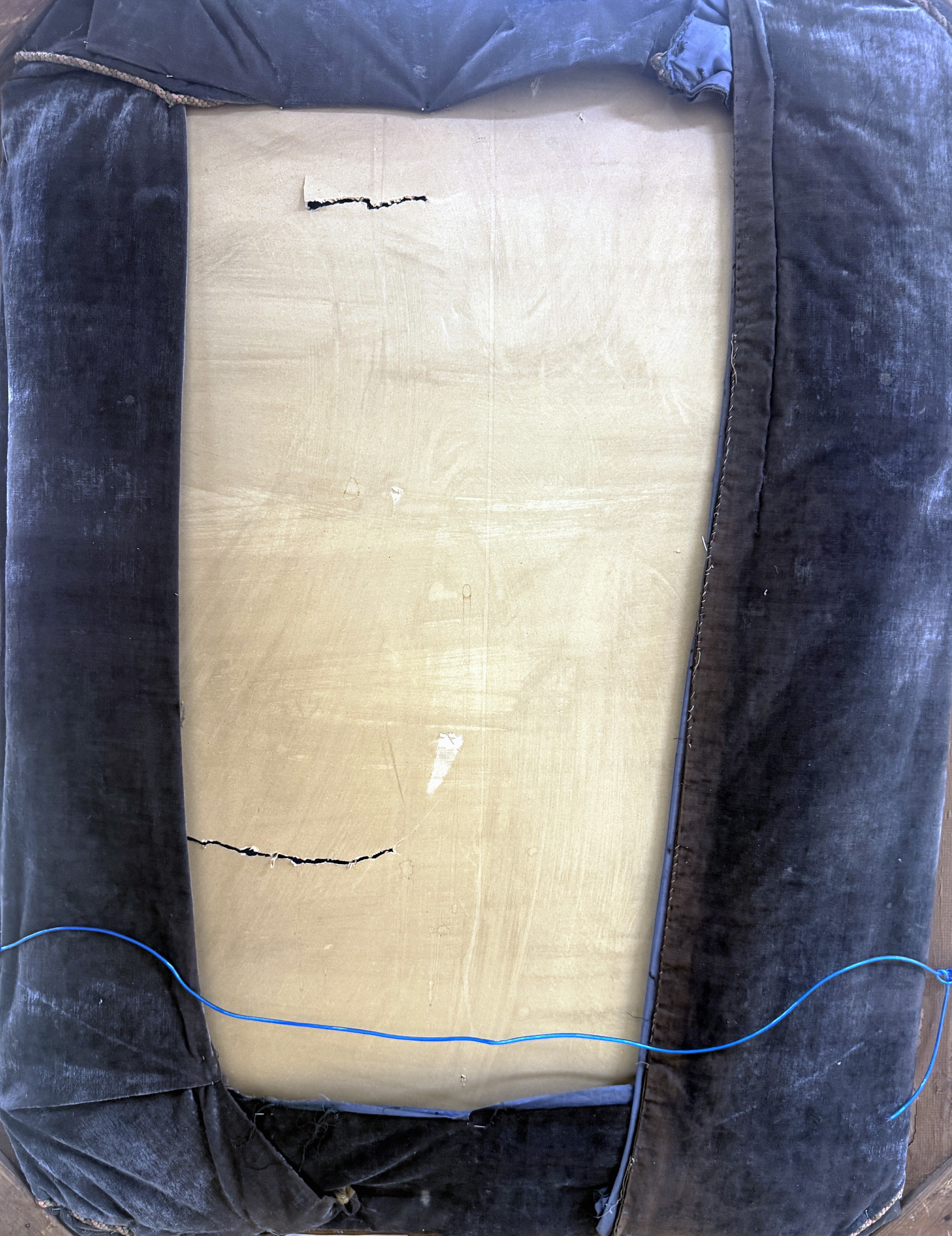 Detail g: "Patch-Work"antik, Europa, 18.Jhd, Textilien Stücke aus Baumwolle & Seide, ca. 90 x 70 cm,EHZ: 2(gerahmt hinter Glass).