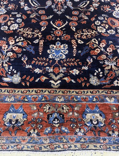 27097343b - Sarogh´Mohajeran´antik, Persien, um 1900, Wolle auf Baumwolle, ca. 360 x 275 cm, EHZ: 2 ...
