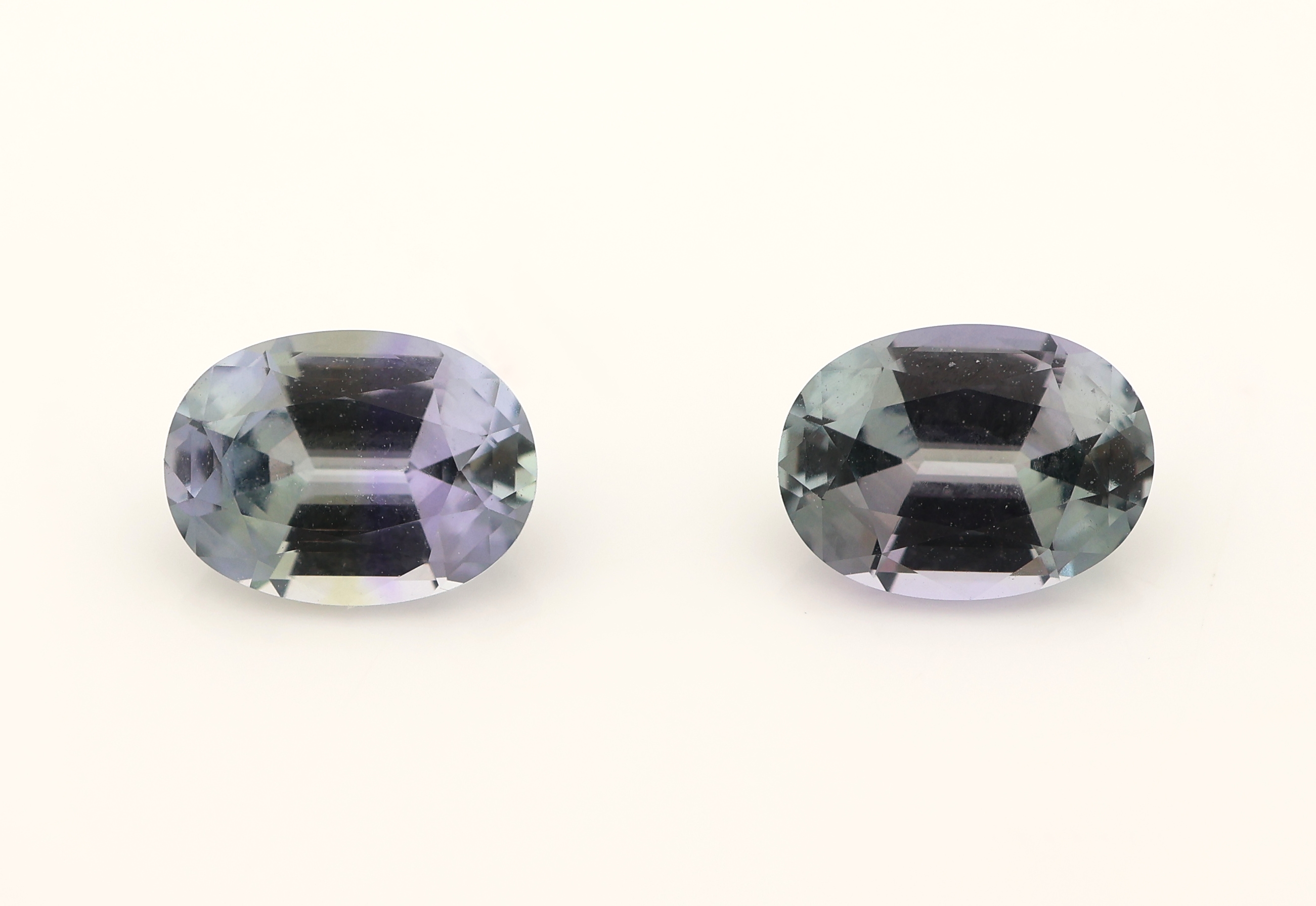 Image 27098648 - Lot 2 lose ovalfacett. Tansanite, zus. ca. 2.12 ct Schätzpreis: 500, - EUR