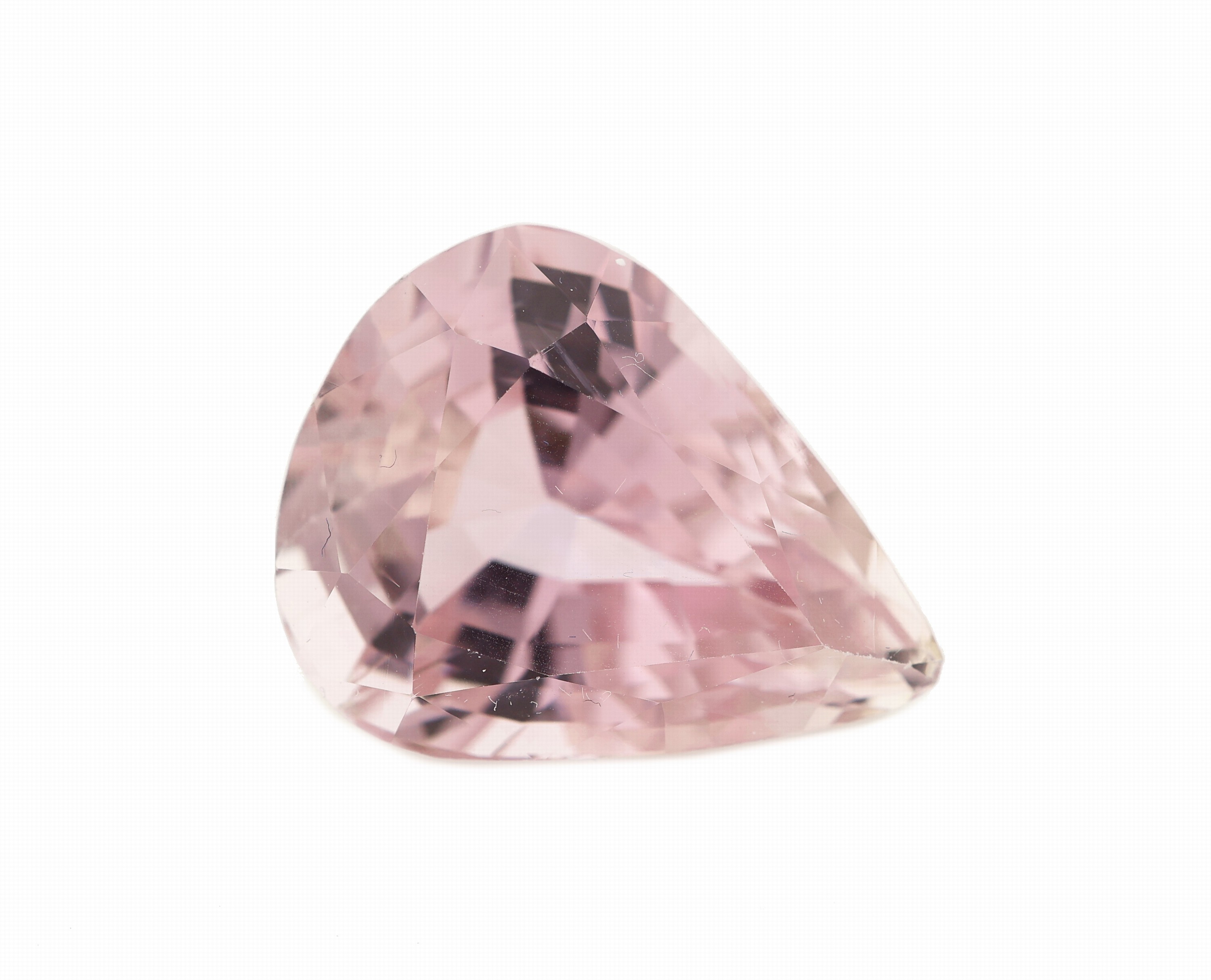 Image 27098659 - Loser Kunzit, ca. 18.52 ct, facett. Tropfen, ca. 18.2 x 14.48 x 11.48 mm Schätzpreis: ...