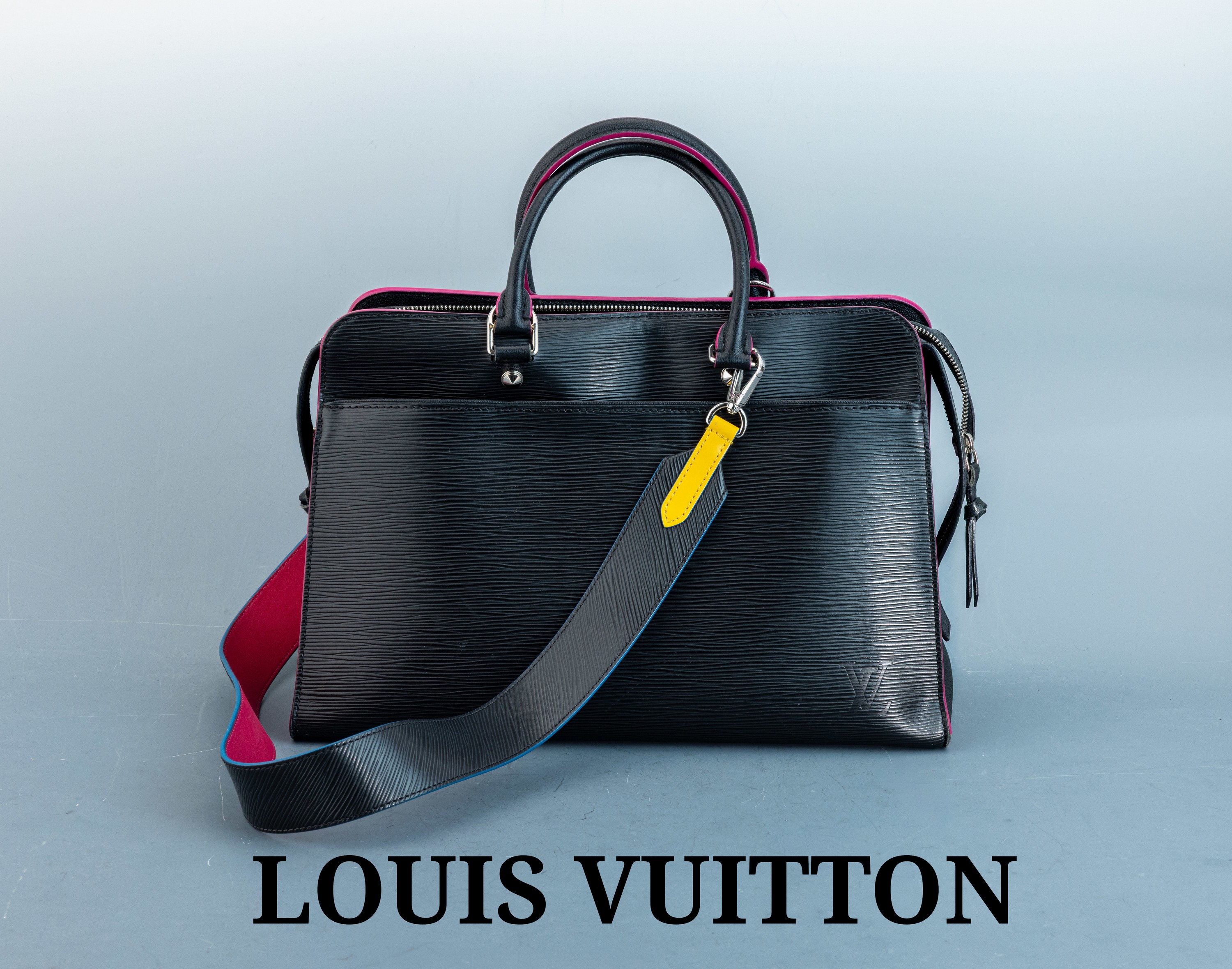 Image 27098662 - LOUIS VUITTTON Handtasche, ´Vaneau GM, Epileder schwarz/hotpink´, Limited ...