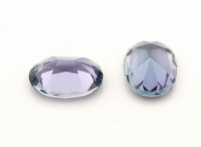 27098647a - Lot 2 lose ovalfacett. Tansanite, zus. ca. 2.09 ct Schätzpreis: 500, - EUR