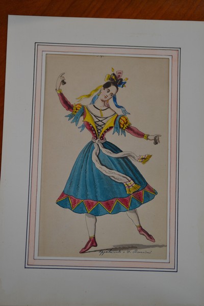 27098651a - F. Benini, italienisch, 19./20.Jh., 4 aquarellierte Zeichnungen, wohl Kostümstudien, ...
