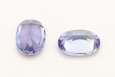 27098654a - Lot 2 lose ovalfacett. Tansanite, zus. ca. 1.66 ct Schätzpreis: 400, - EUR