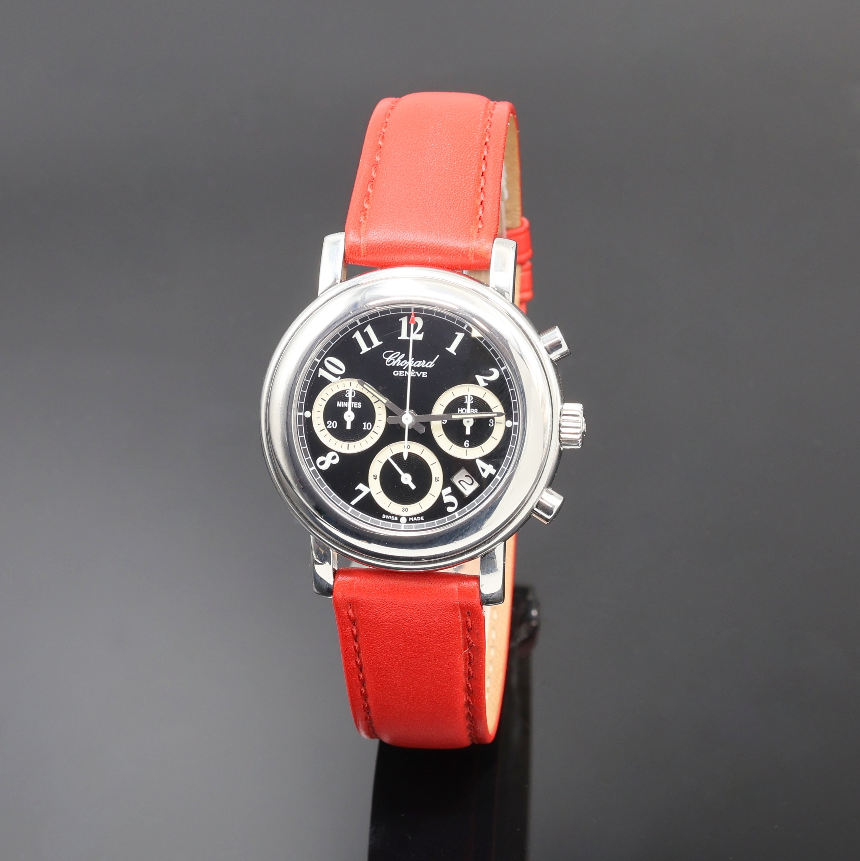 Image 27098751 - CHOPARD Mille Miglia Damenchronograph Referenz 8353, quarz, Edelstahlgeh., Boden 8-fach ...