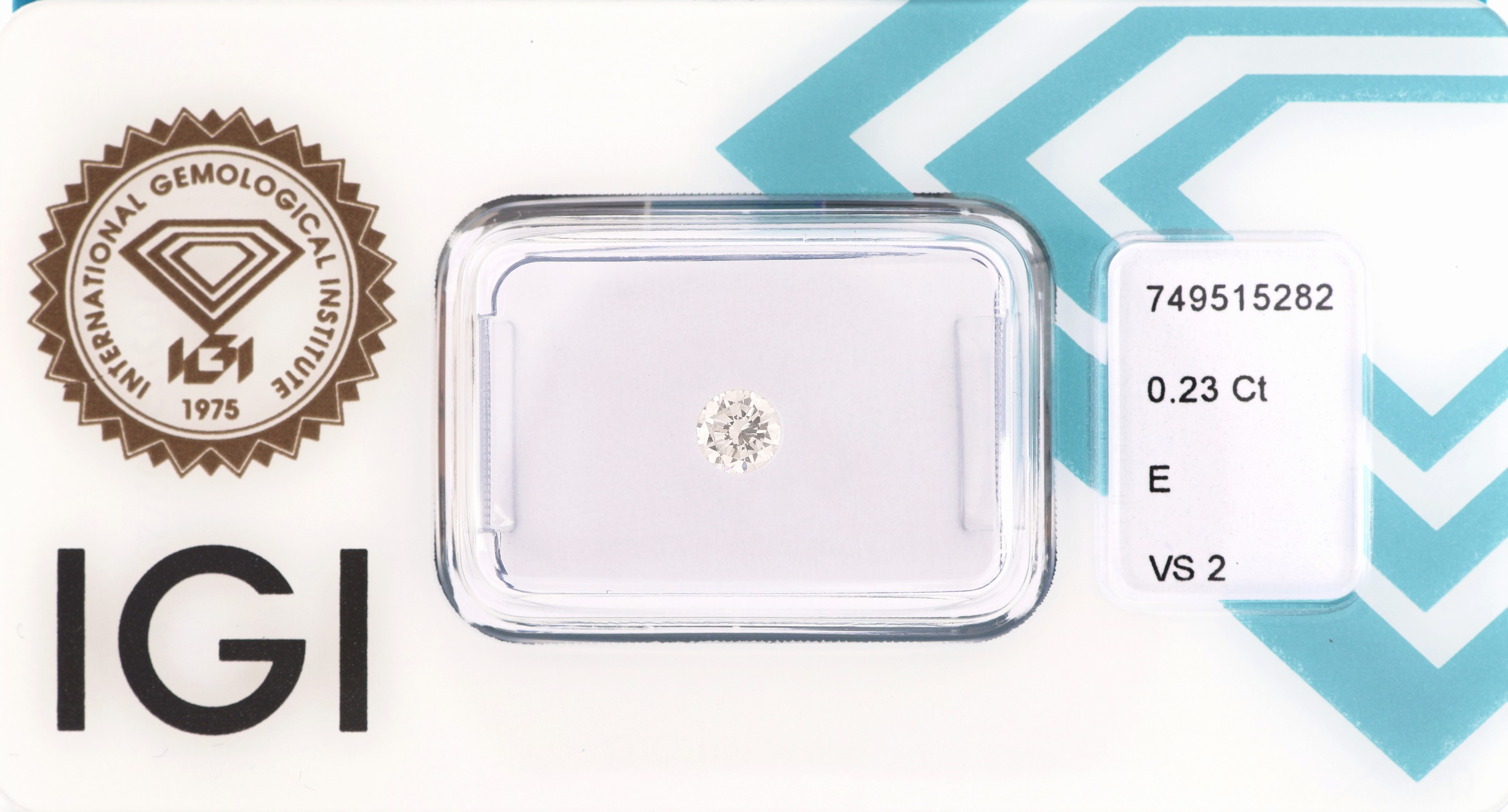 Image 27098761 - Loser Brillant, 0.23 ct hochfeines Weiß(E)/vs2, eingeschweißt, IGI-Expertise anbei ...