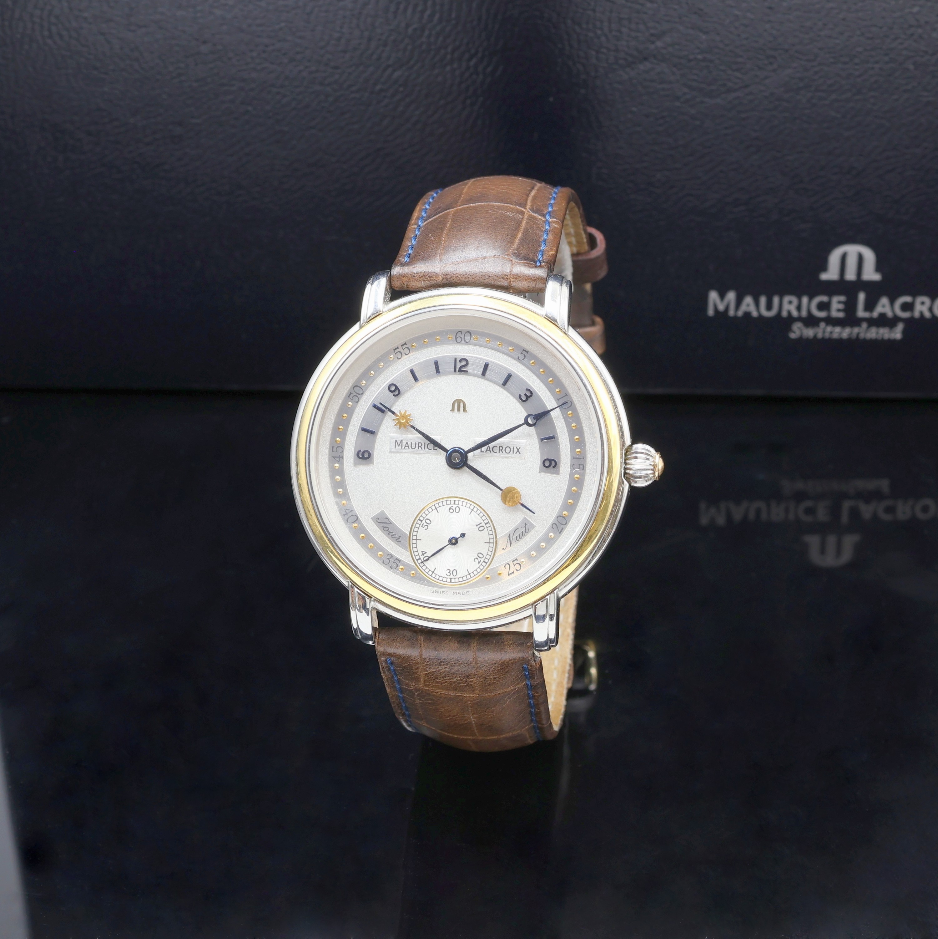 Image 27098775 - MAURICE LACROIX Herrenarmbanduhr Jour et Nuit Referenz 07769, Schweiz verk. lt. beil. ...