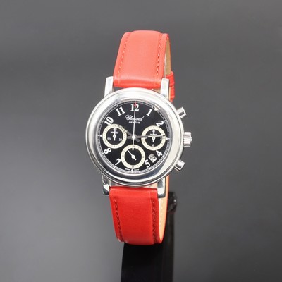 Image CHOPARD Mille Miglia ladies chronograph reference 8353, quartz, stainless steel case, ...