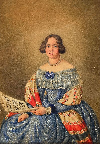 27098753a - Mary Ellen Best, seit 1840 verh. Sarg, 1809 York/England-1891 Darmstadt, ...