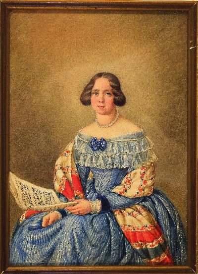 27098753l - Mary Ellen Best, seit 1840 verh. Sarg, 1809 York/England-1891 Darmstadt, ...