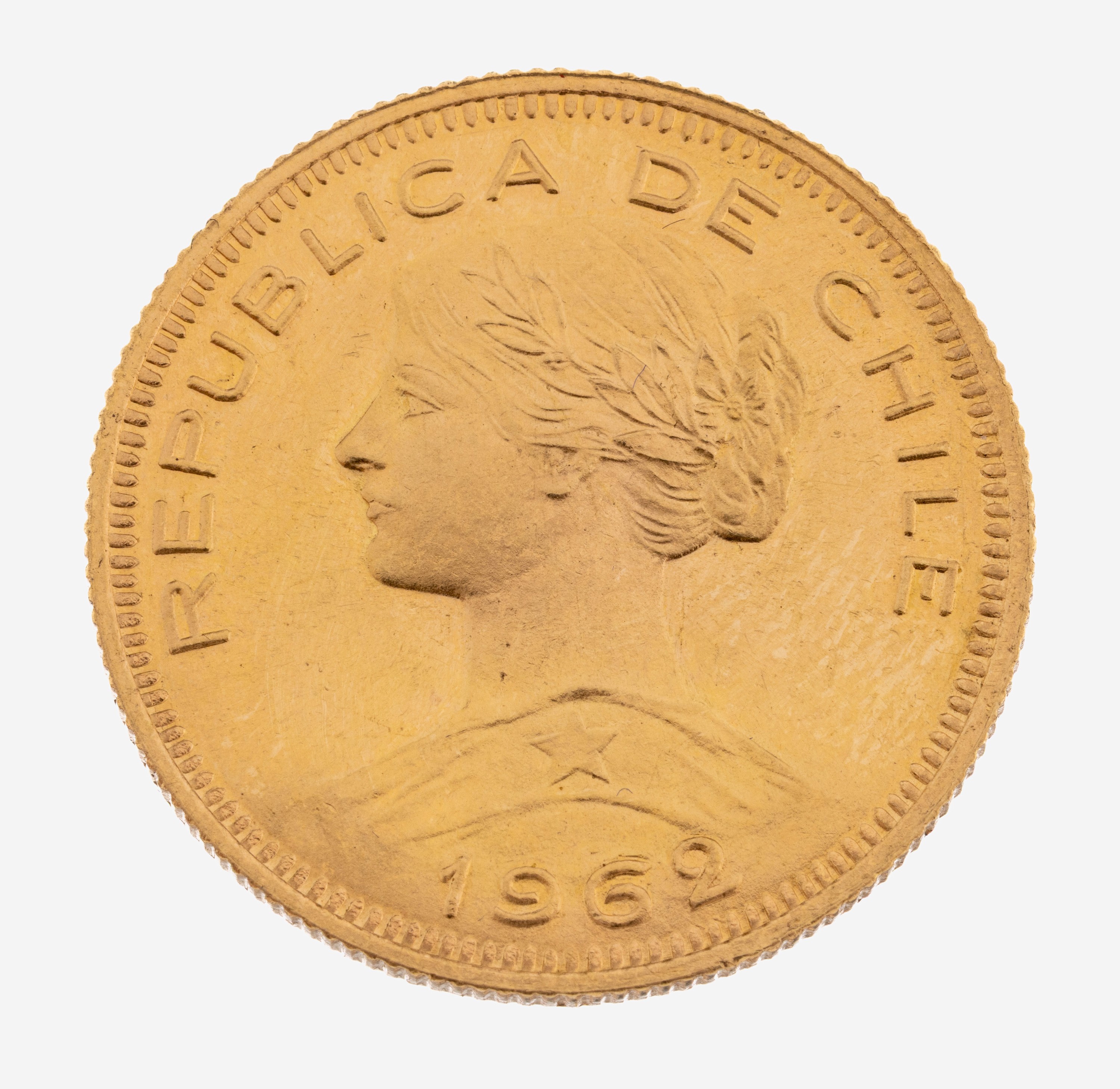 Image 27098989 - Goldmünze, 100 Pesos, Chile, 1962, Diez Condores, Republica de Chile