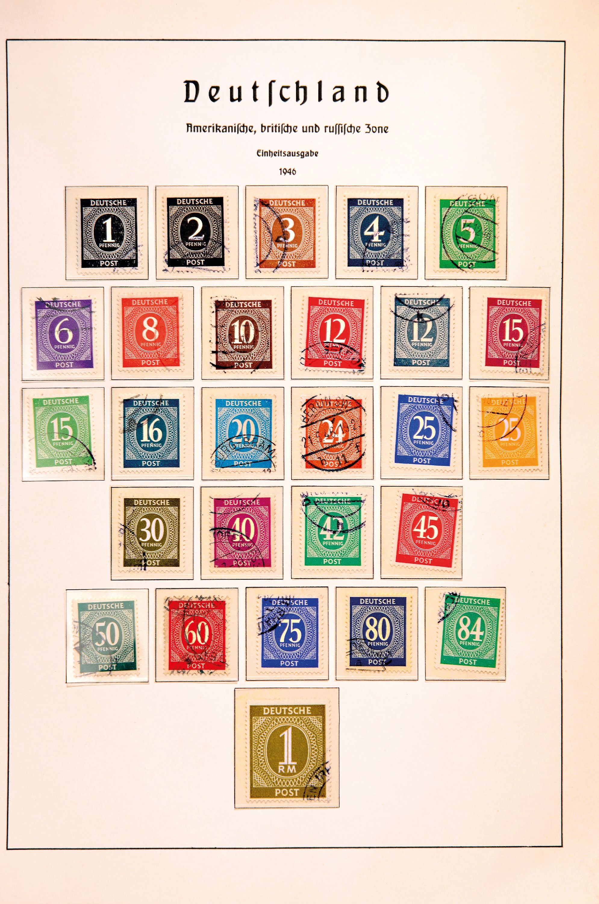 Image 27099173 - Briefmarkenalbum, Amerikanisches Zone, Bund, Berlin, Franz. Zone und Saargebiet, Amerik. ...