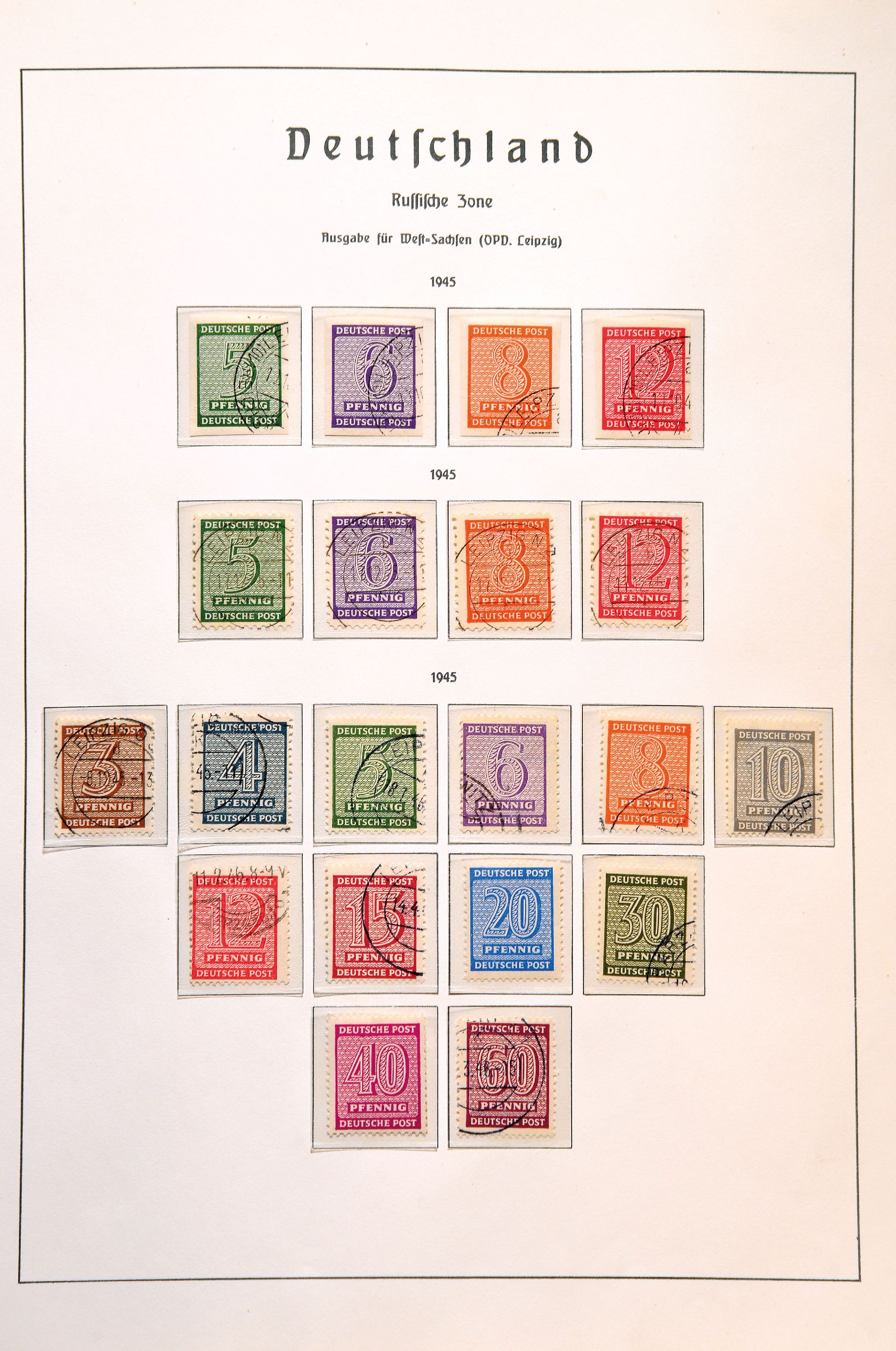 Image 27099403 - Briefmarkenalbum, Sowjetische Zone/DDR, überwiegend gestempelt, dabei Michel Bl. 1x ...