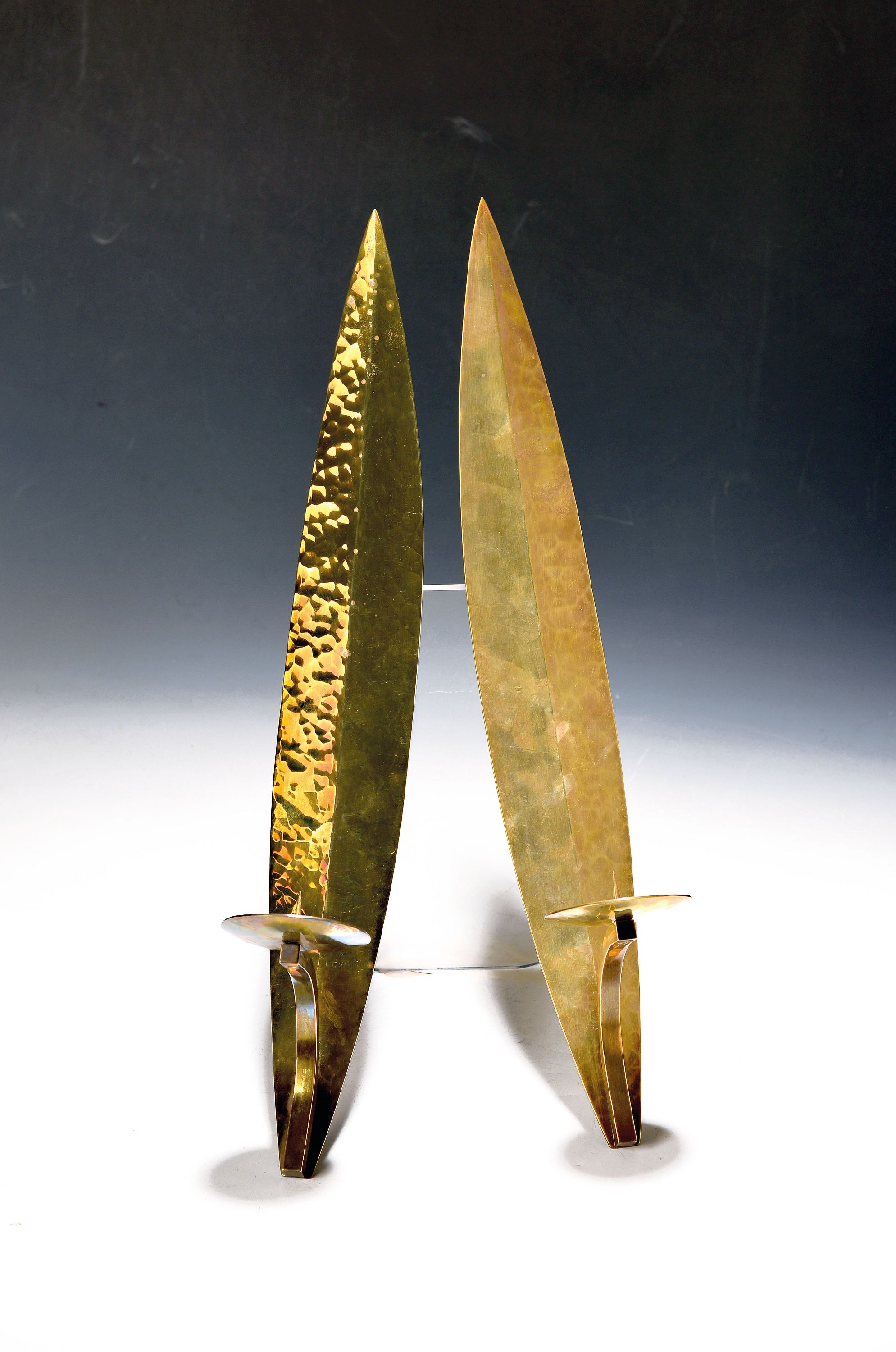 Image 27099411 - Paar Wandkerzenleuchter von Alfred Schäfter (1900-1970), Bauhaus Dessau Metallwerkstatt ...