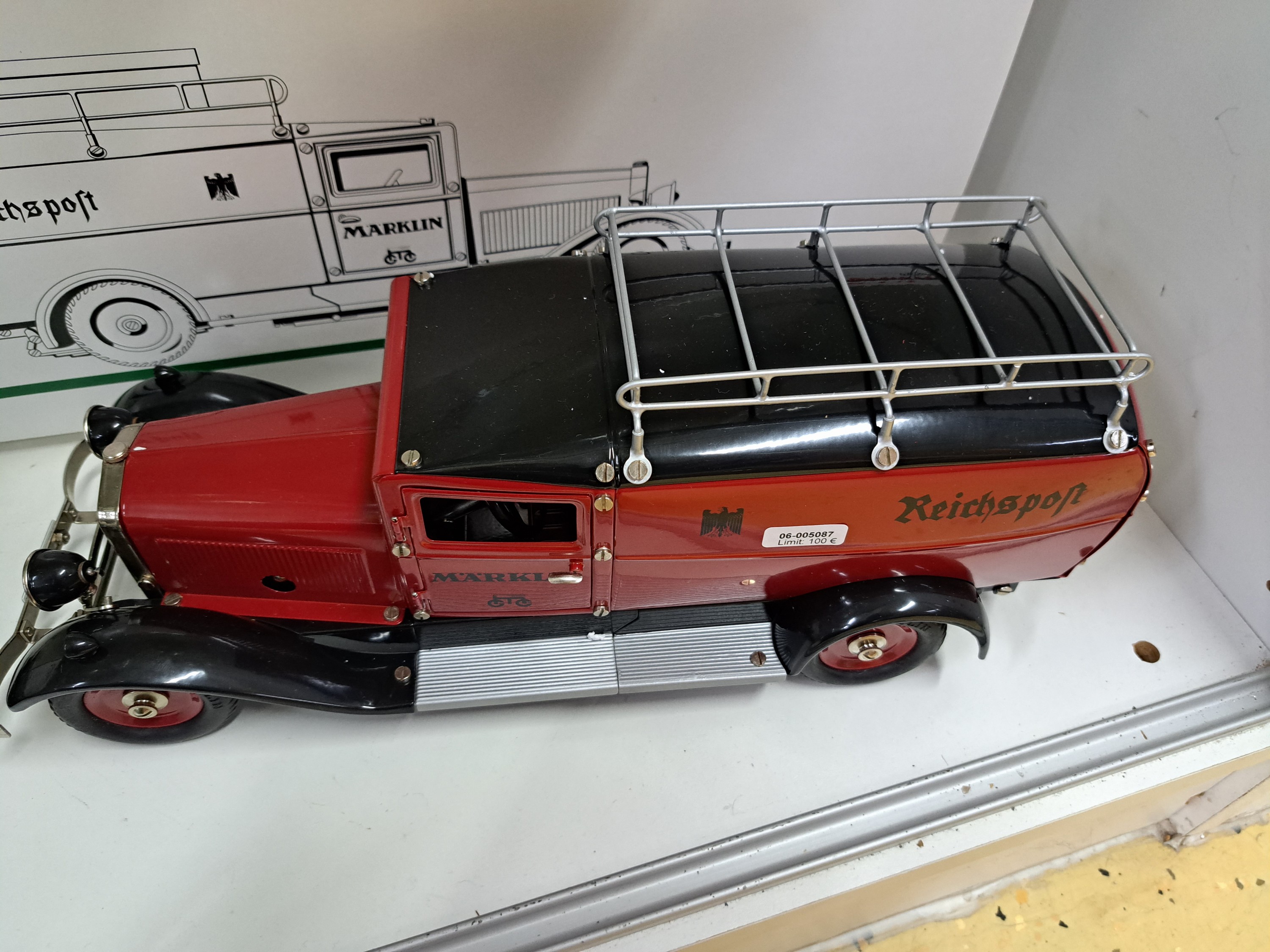 Detail c: Märklin, Diesellok Sondermodell 5579, Spur 1, Bj. 1990, Sonder-Ausführung Metall -Technologie-Schau 1990, OVP, Funktion nicht geprüft