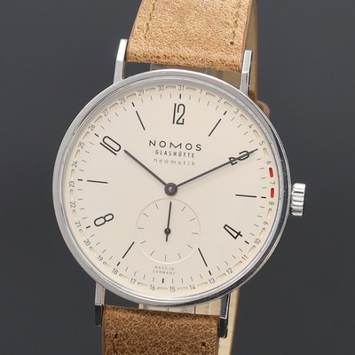 27100858a - NOMOS Tangente Neomatik Herrenarmbanduhr in Stahl, Automatik, beids. vergl. Geh., neutr. ...
