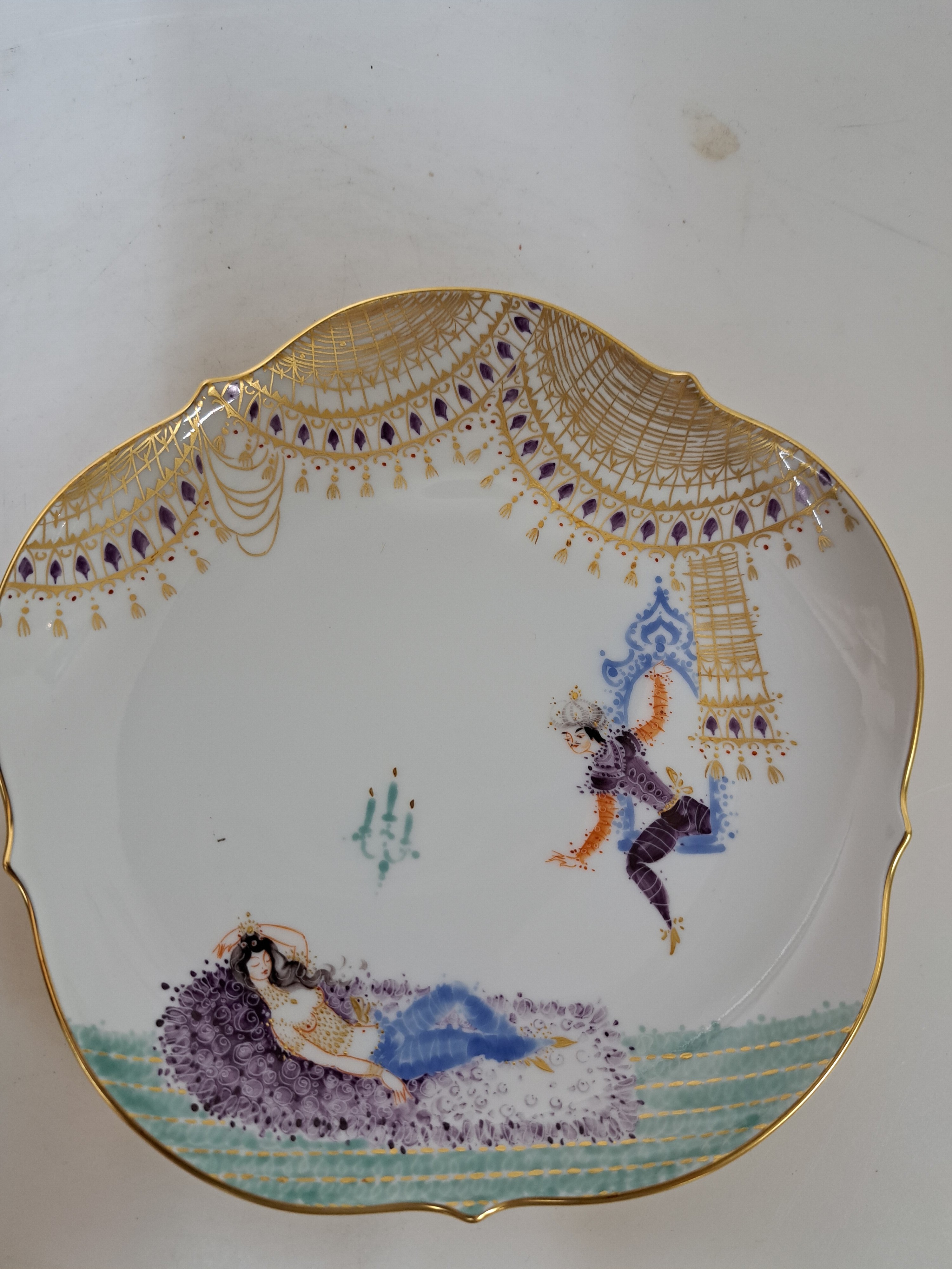 Detail e: Kaffeeservice 1001 Nacht, Meissen, Entw. 1966/67, Modell Ludwig Zepner, Form Großer Ausschnitt, Entwurf Heinz Werner und Peter Strang, Porzellan, ...