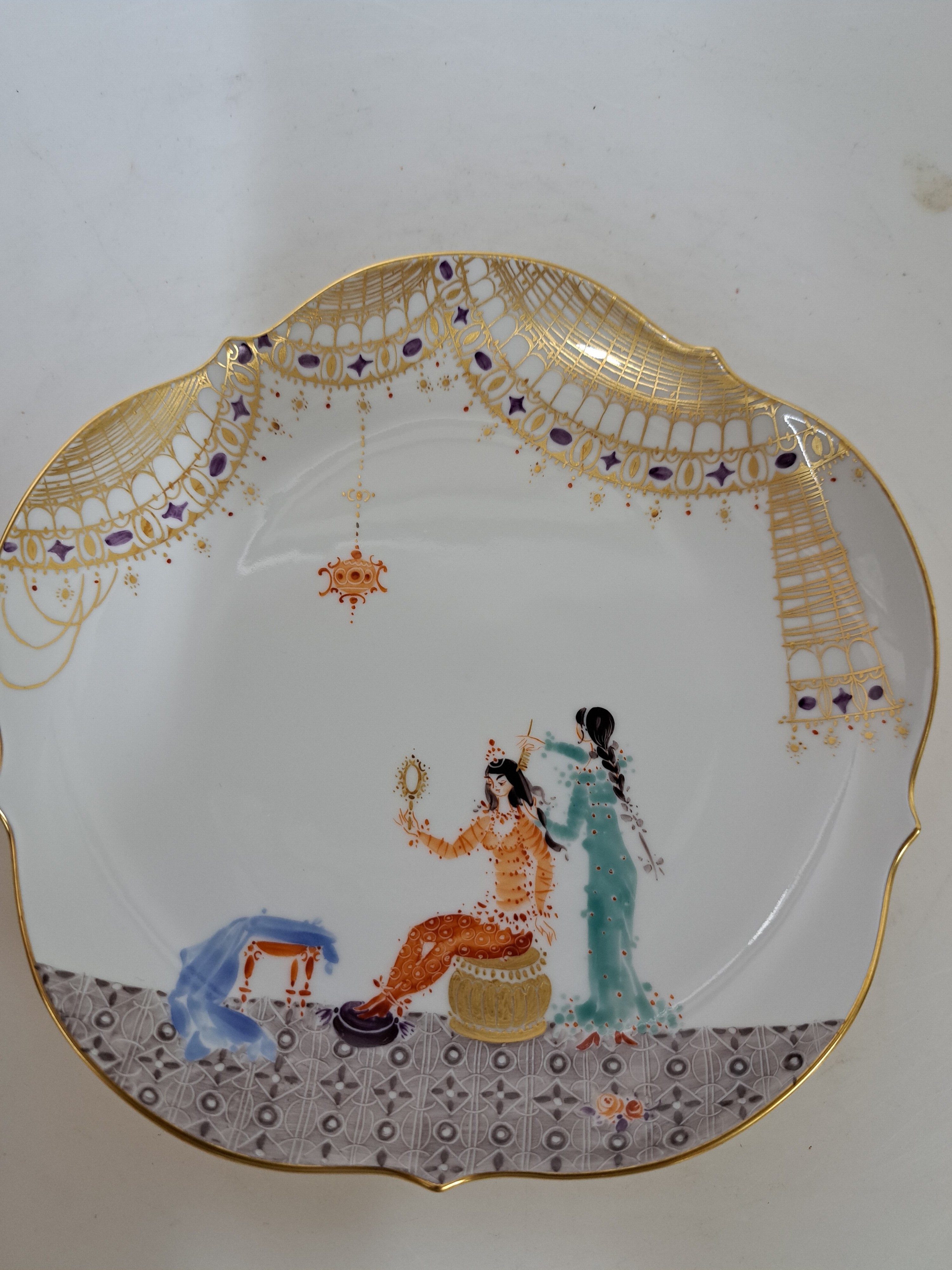 Detail f: Kaffeeservice 1001 Nacht, Meissen, Entw. 1966/67, Modell Ludwig Zepner, Form Großer Ausschnitt, Entwurf Heinz Werner und Peter Strang, Porzellan, ...