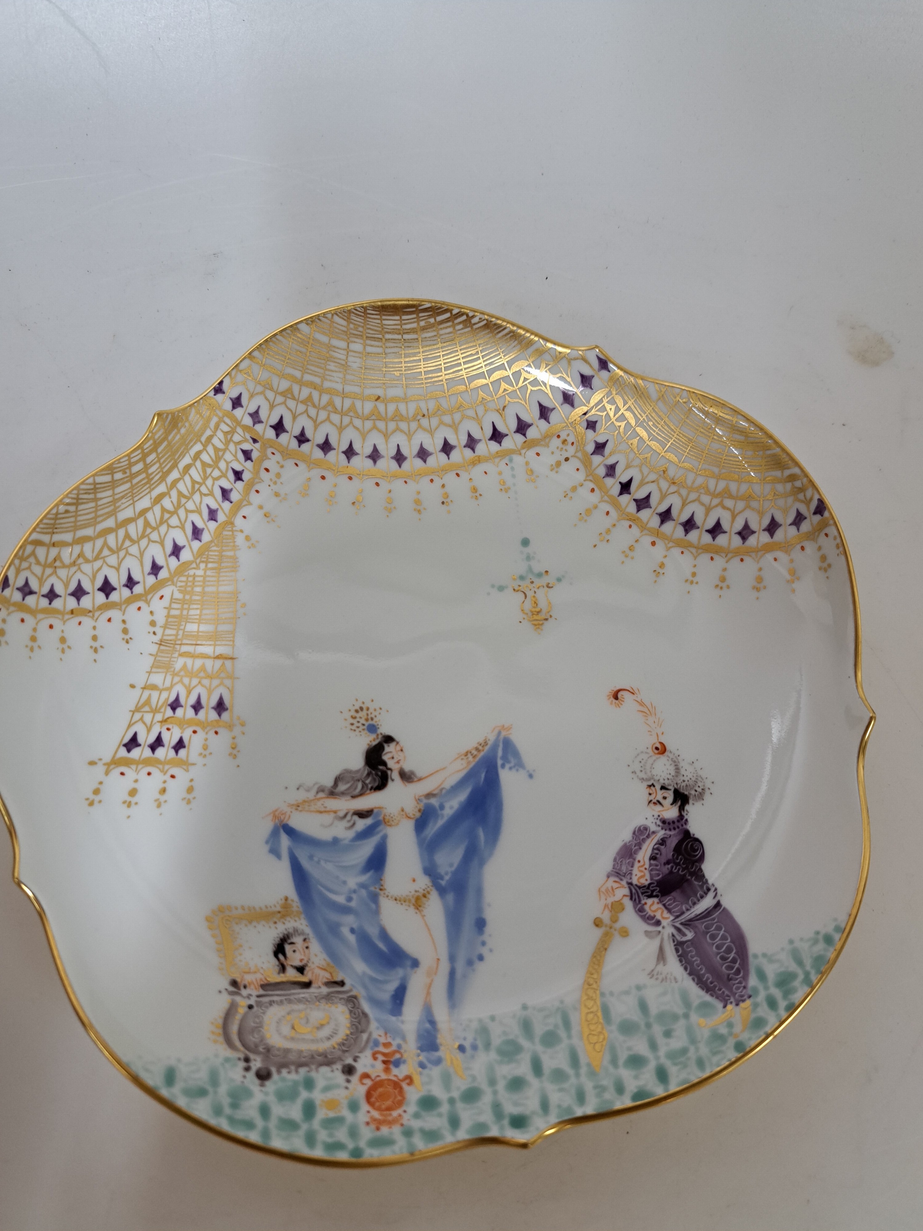 Detail g: Kaffeeservice 1001 Nacht, Meissen, Entw. 1966/67, Modell Ludwig Zepner, Form Großer Ausschnitt, Entwurf Heinz Werner und Peter Strang, Porzellan, ...