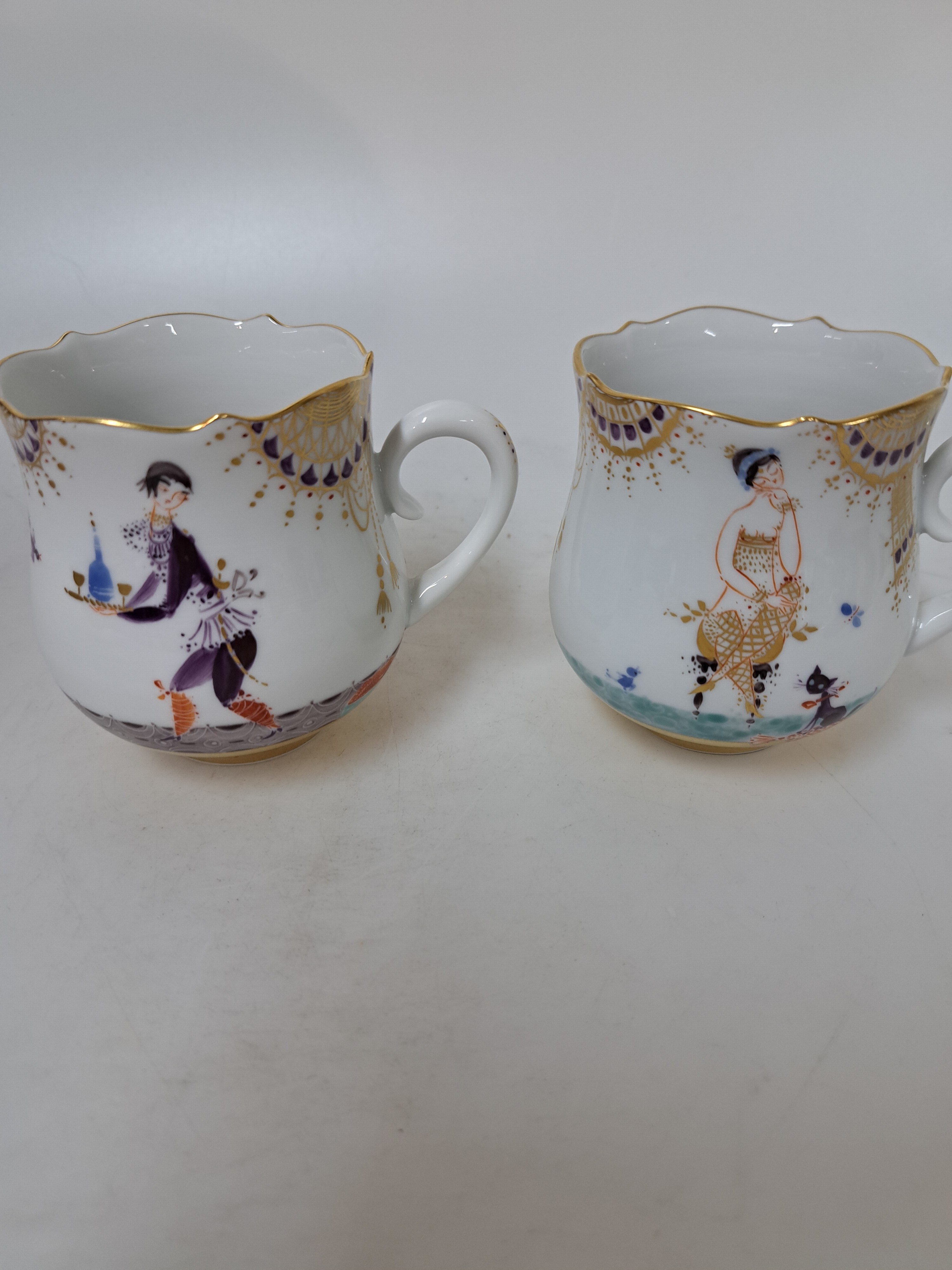 Detail j: Kaffeeservice 1001 Nacht, Meissen, Entw. 1966/67, Modell Ludwig Zepner, Form Großer Ausschnitt, Entwurf Heinz Werner und Peter Strang, Porzellan, ...
